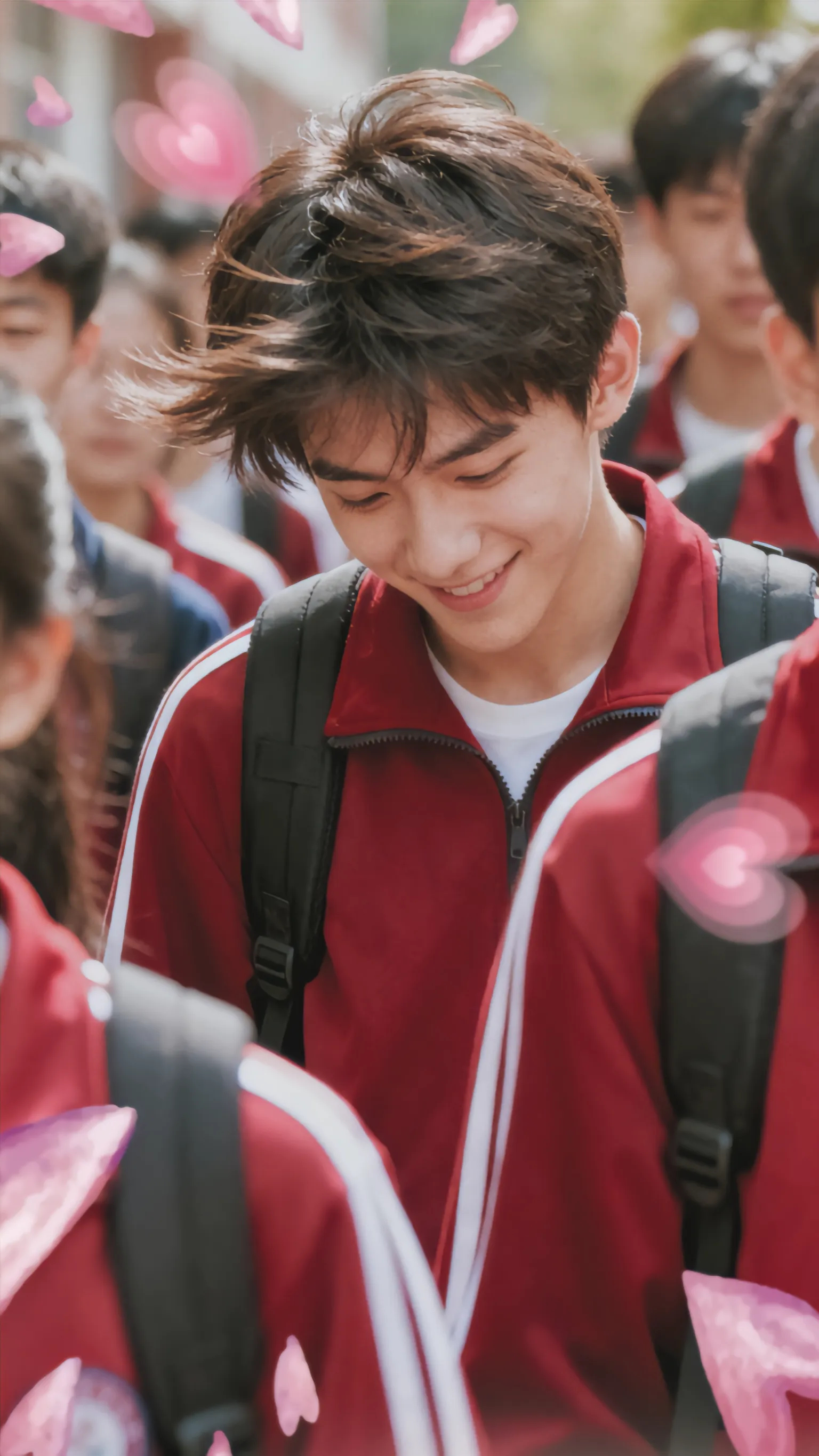 好可爱，笑起来世界都明媚了学长，下课别走 