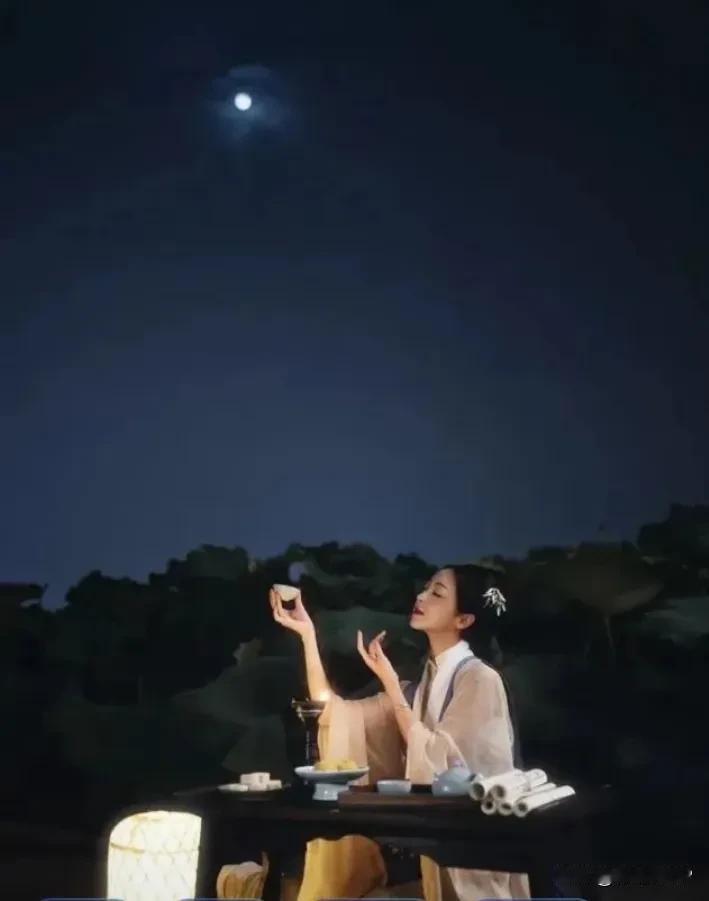 月下斟酒酒浇愁