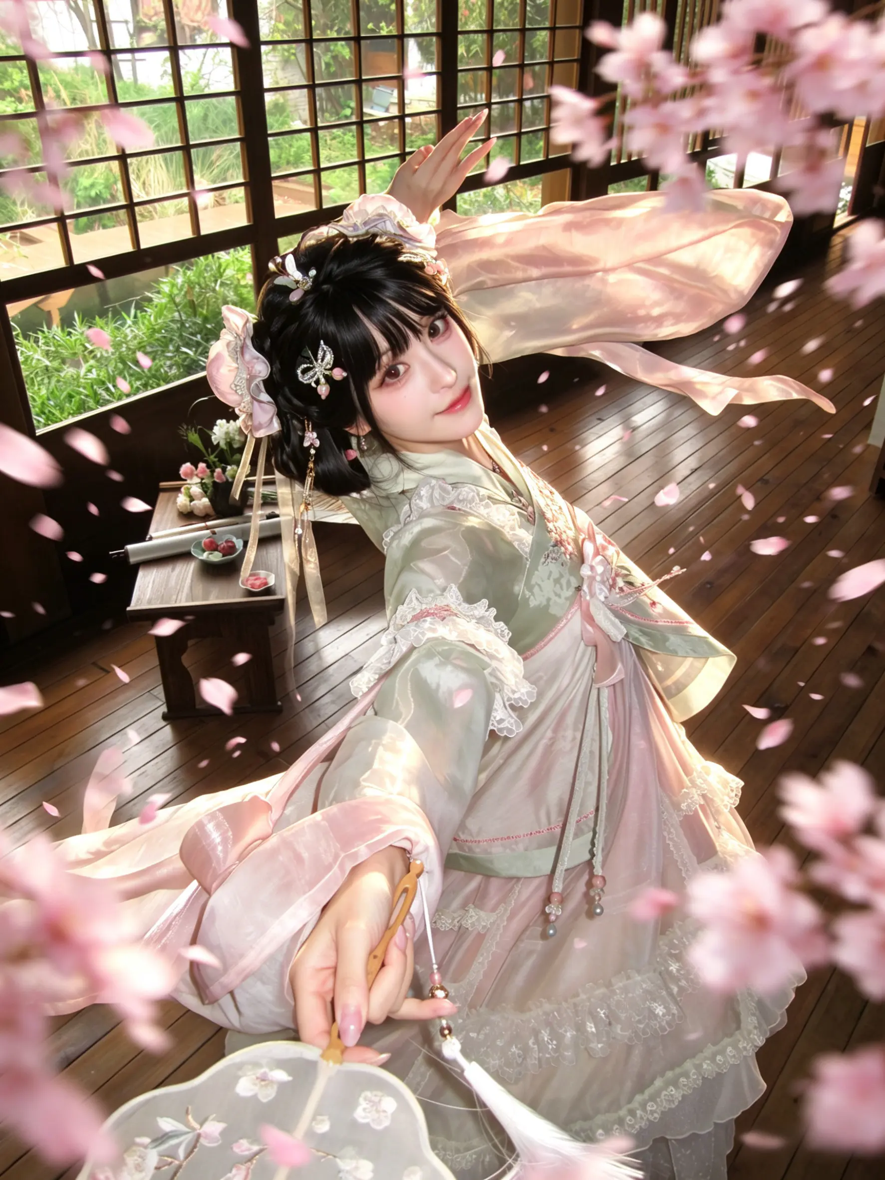 满堂花醉三千客。