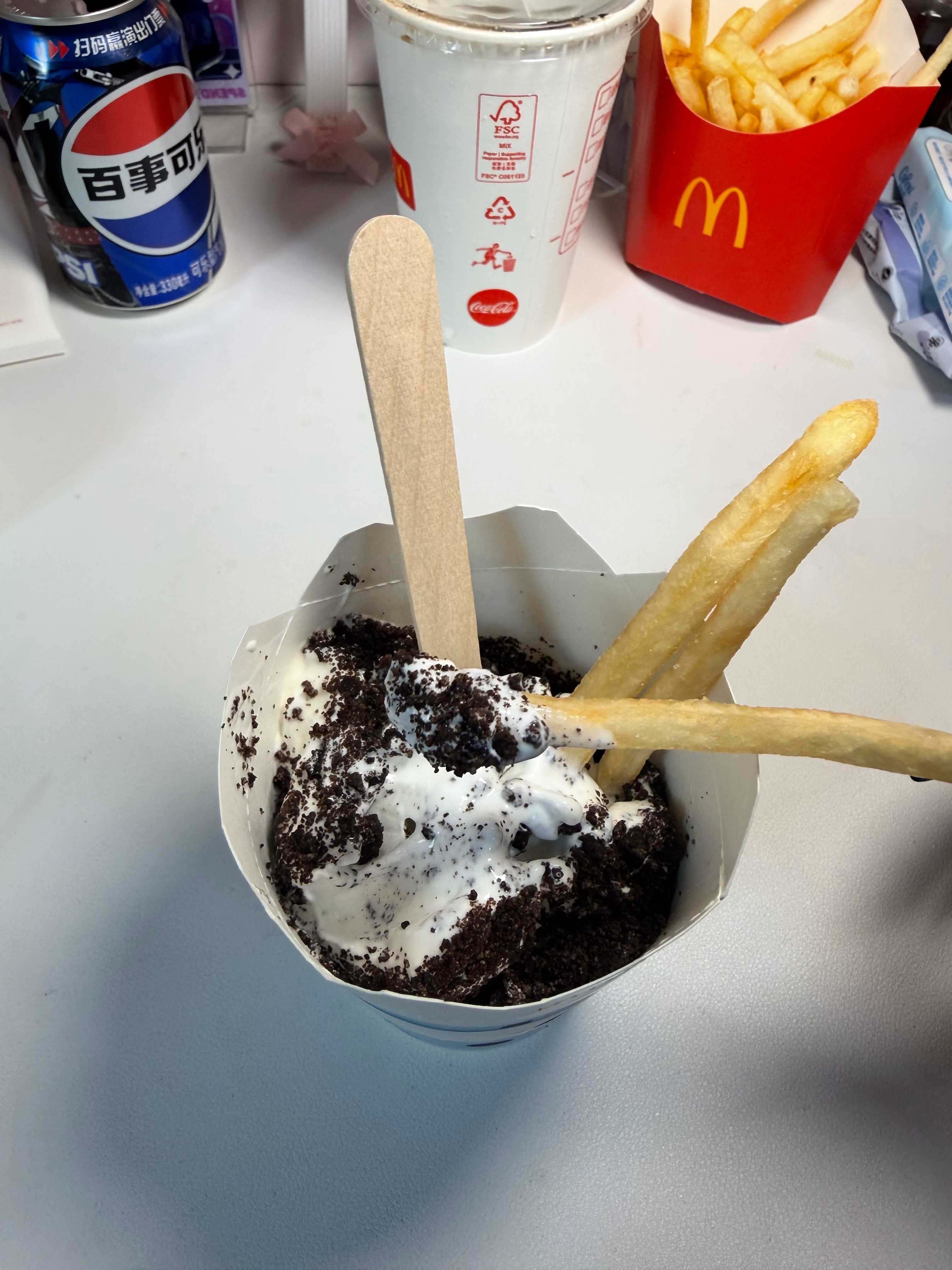 谁想吃薯条蘸麦旋风 