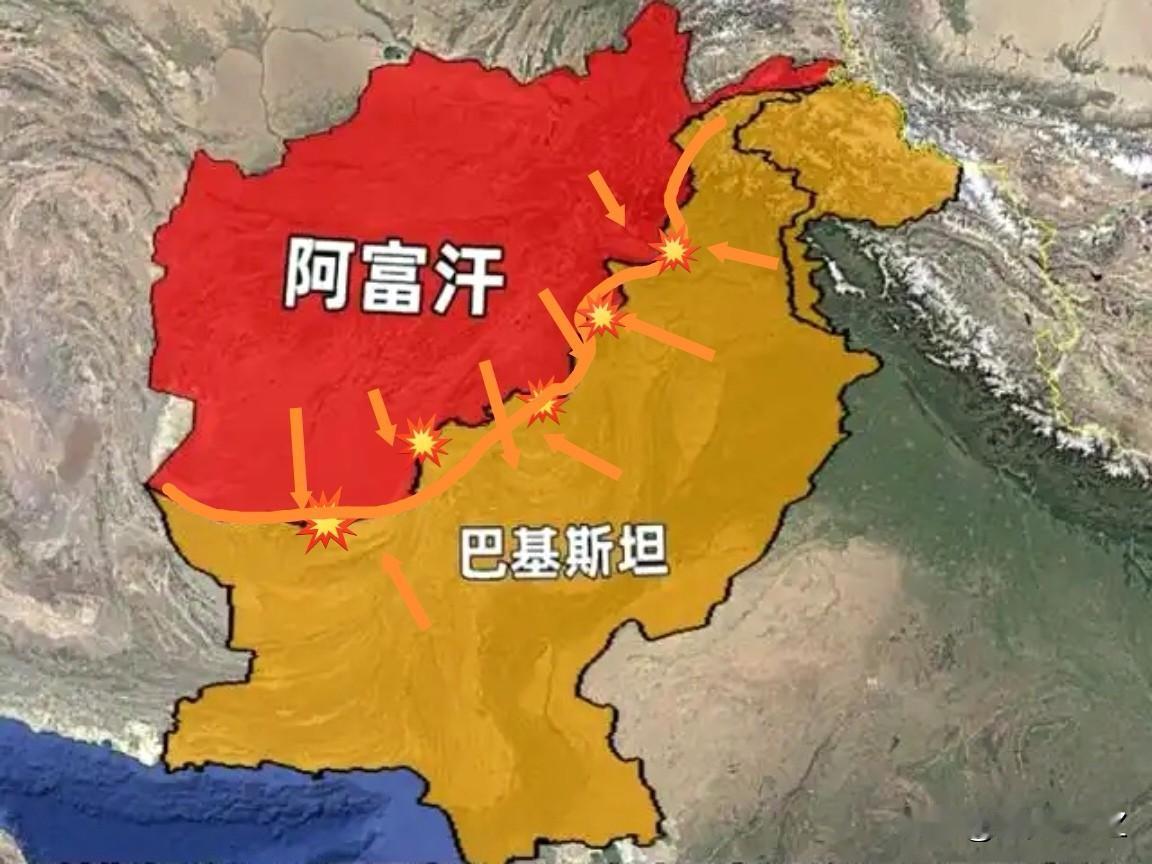 南亚又一个火药桶要被点燃！巴基斯坦和阿富汗发生大规模边境冲突，共有7处交火点，双