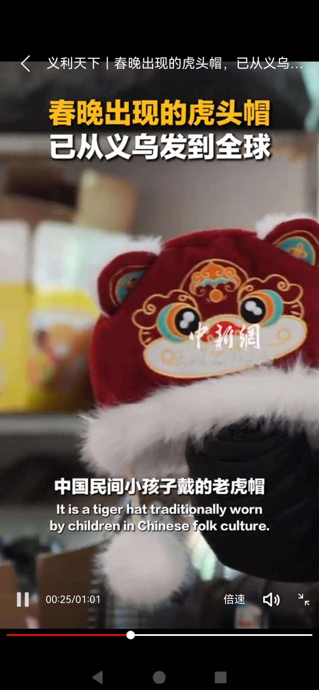 《“虎头帽”征服世界！义乌的这波“出海”，让全球看到中国式浪漫》

马年春晚的镜