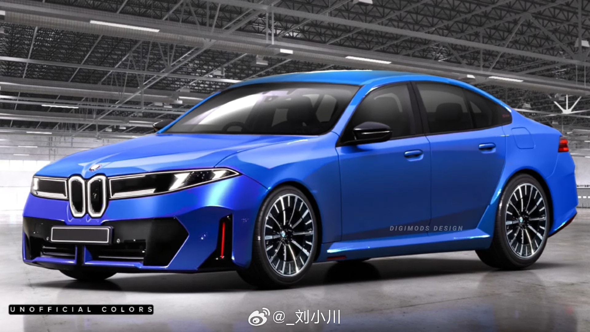 宝马[超话]新一代宝马i3渲染图 【新车渲染】根据已发布的iX3设计语言，绘制的