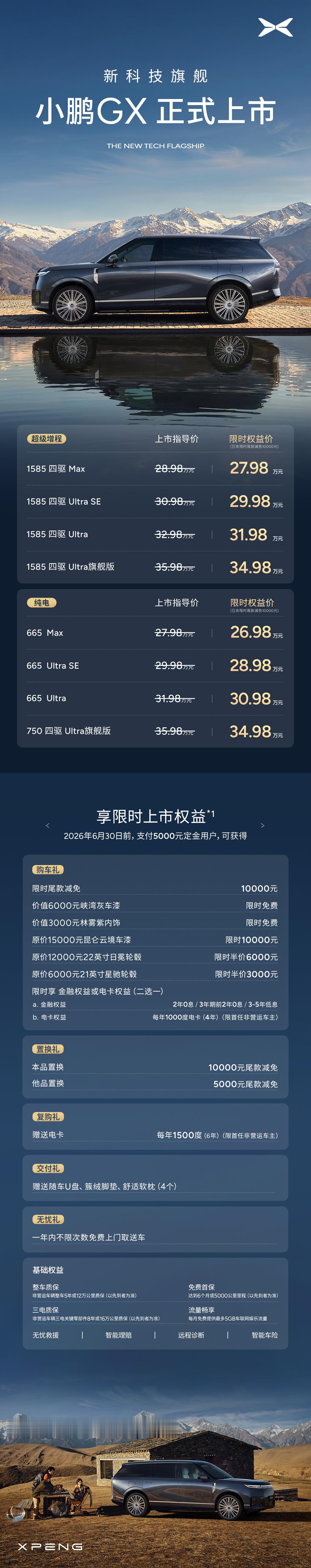 小鹏gx价格炸裂 小鹏GX这个车我开过了，最大的优势还是智驾、智舱，我开的版本是