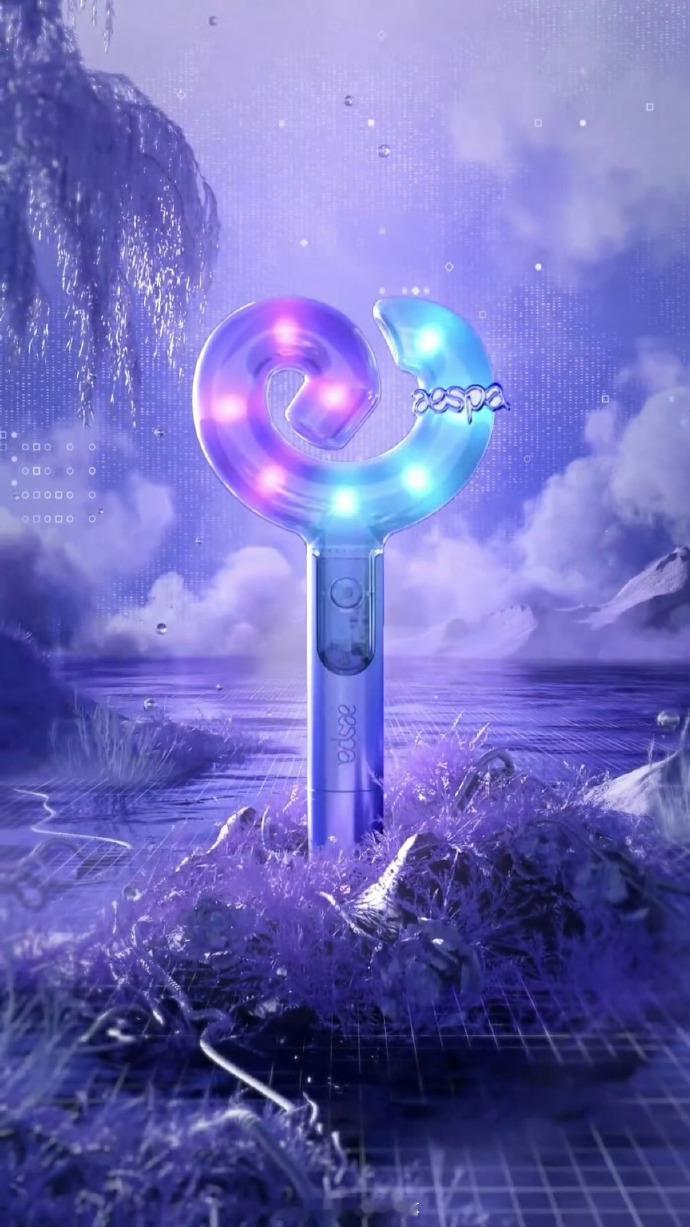 aespa二代应援棒 长得有点酷炫[哈哈] ​​​