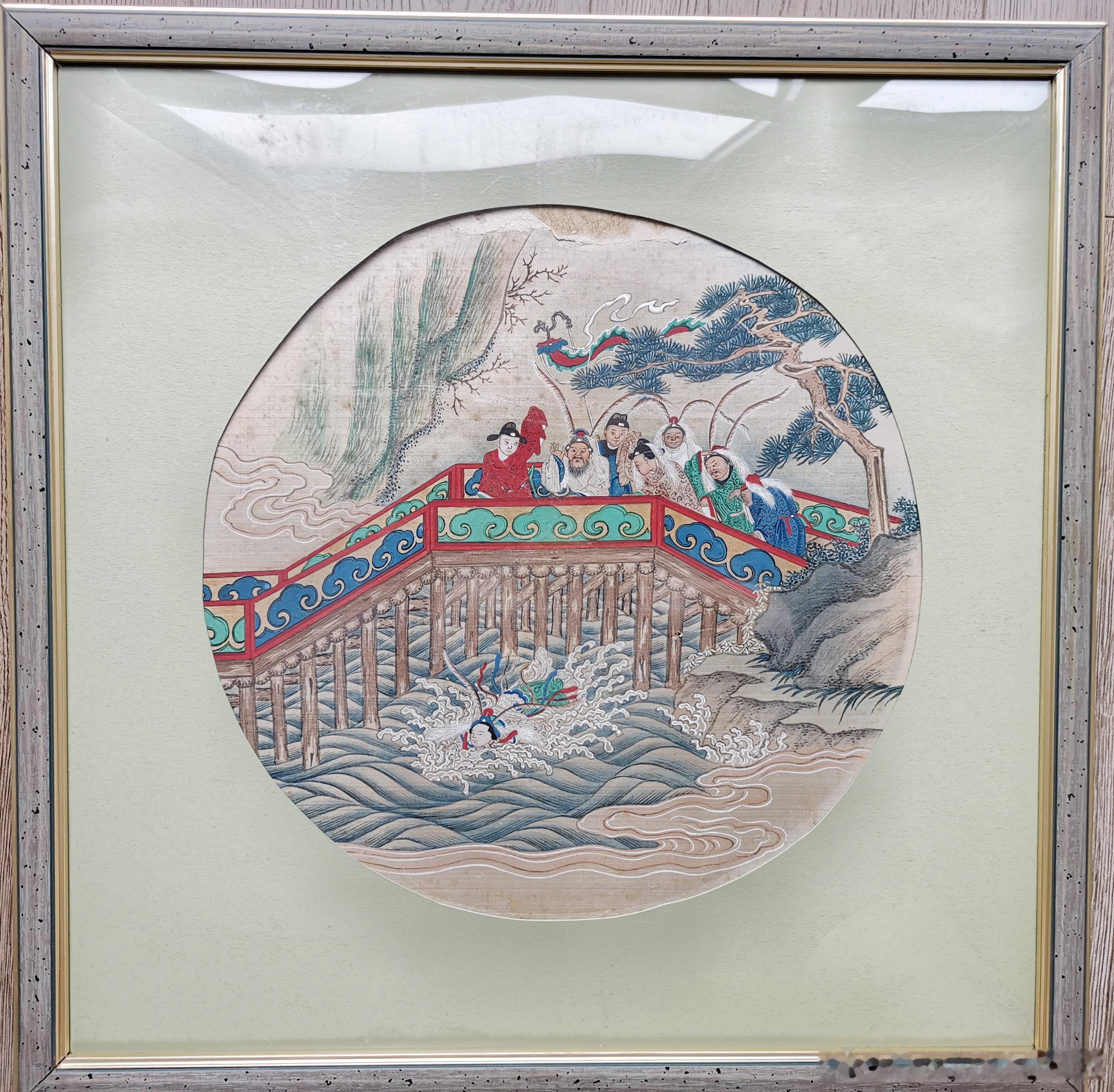 #收藏# 晚清神仙题材画，人物生动，求助哪位大神知道画的是什么内容？ ​​​