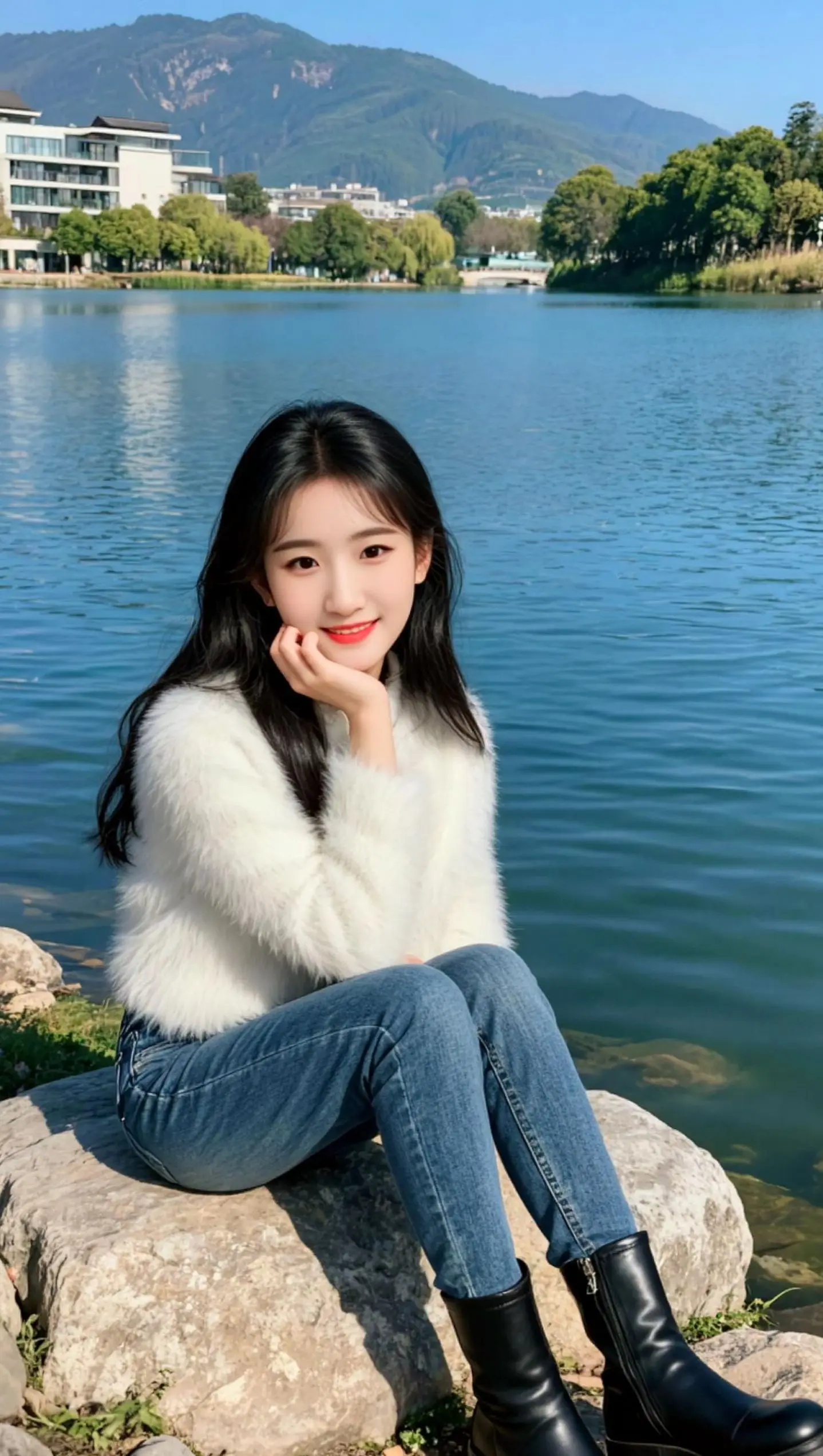 AI湖畔随拍 ai创作