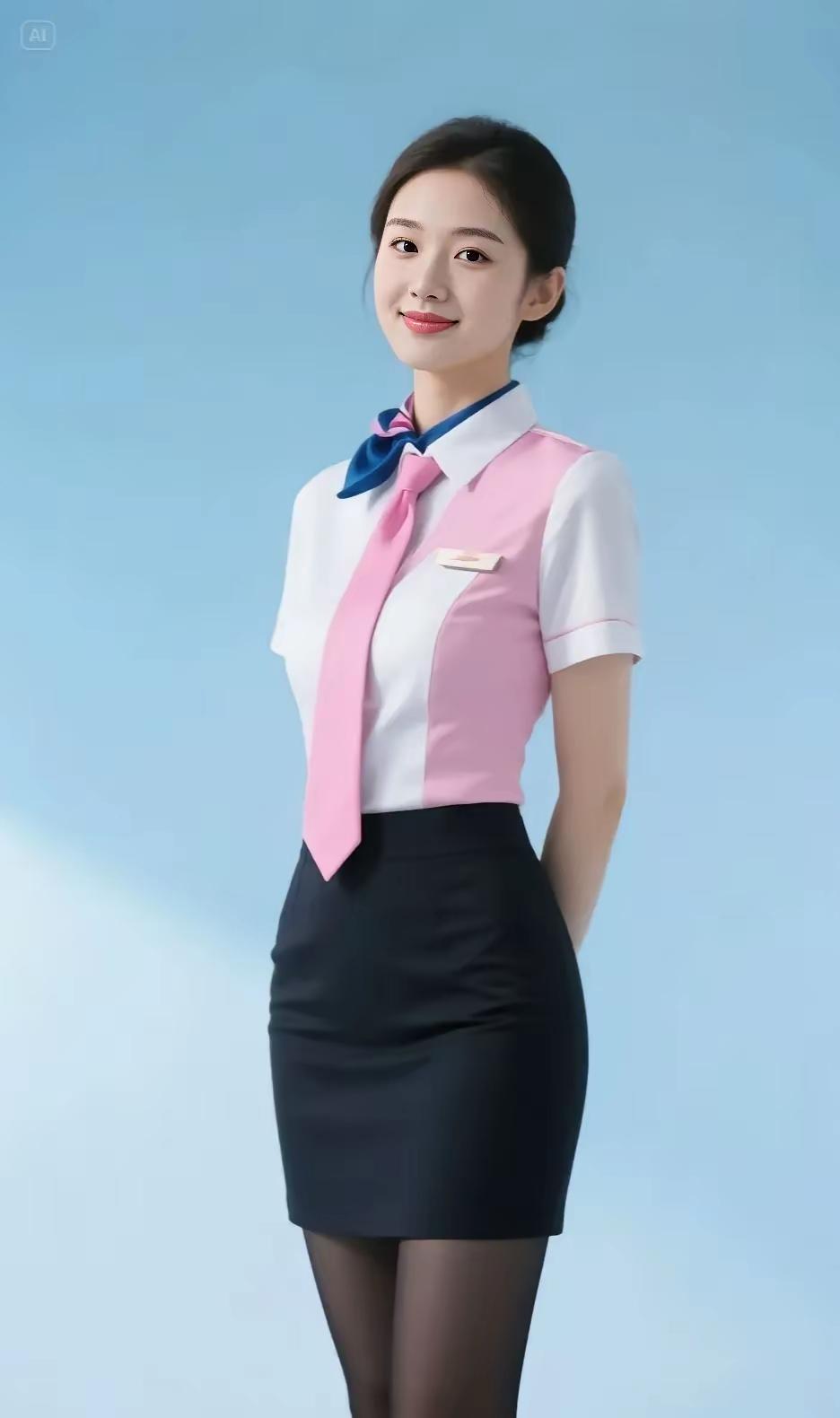 空乘小姐姐，微笑迎接每一位旅客！😊🛫️