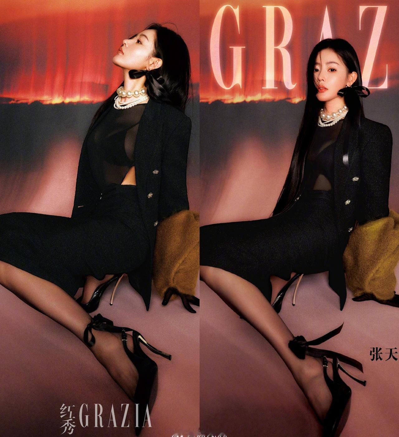 张天爱运动摩登混搭风大片。张天爱[超话]热图阁公众号 @热图阁 ​​​