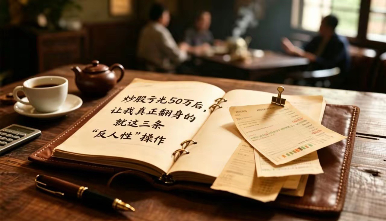 炒股亏光50万后，让我真正翻身的，就这三条“反人性”操作我炒股10年，前6年亏了