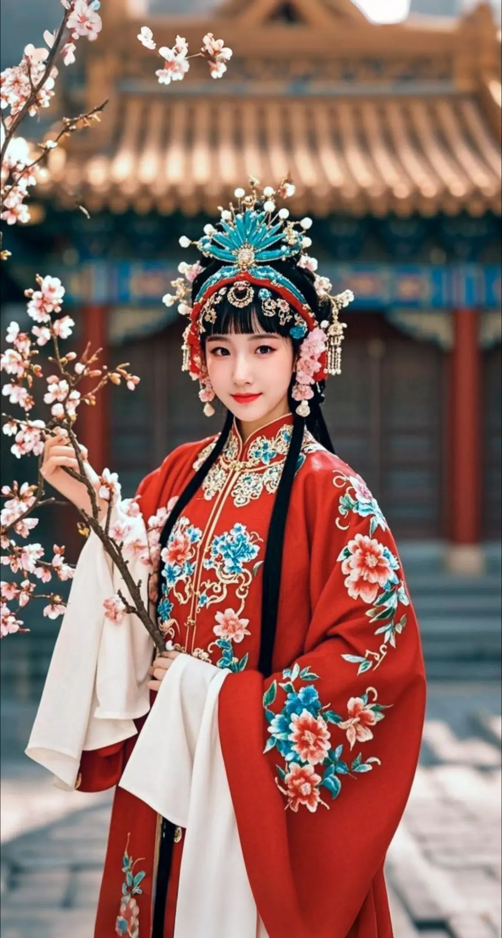 AI扩图 AI戏韵佳人