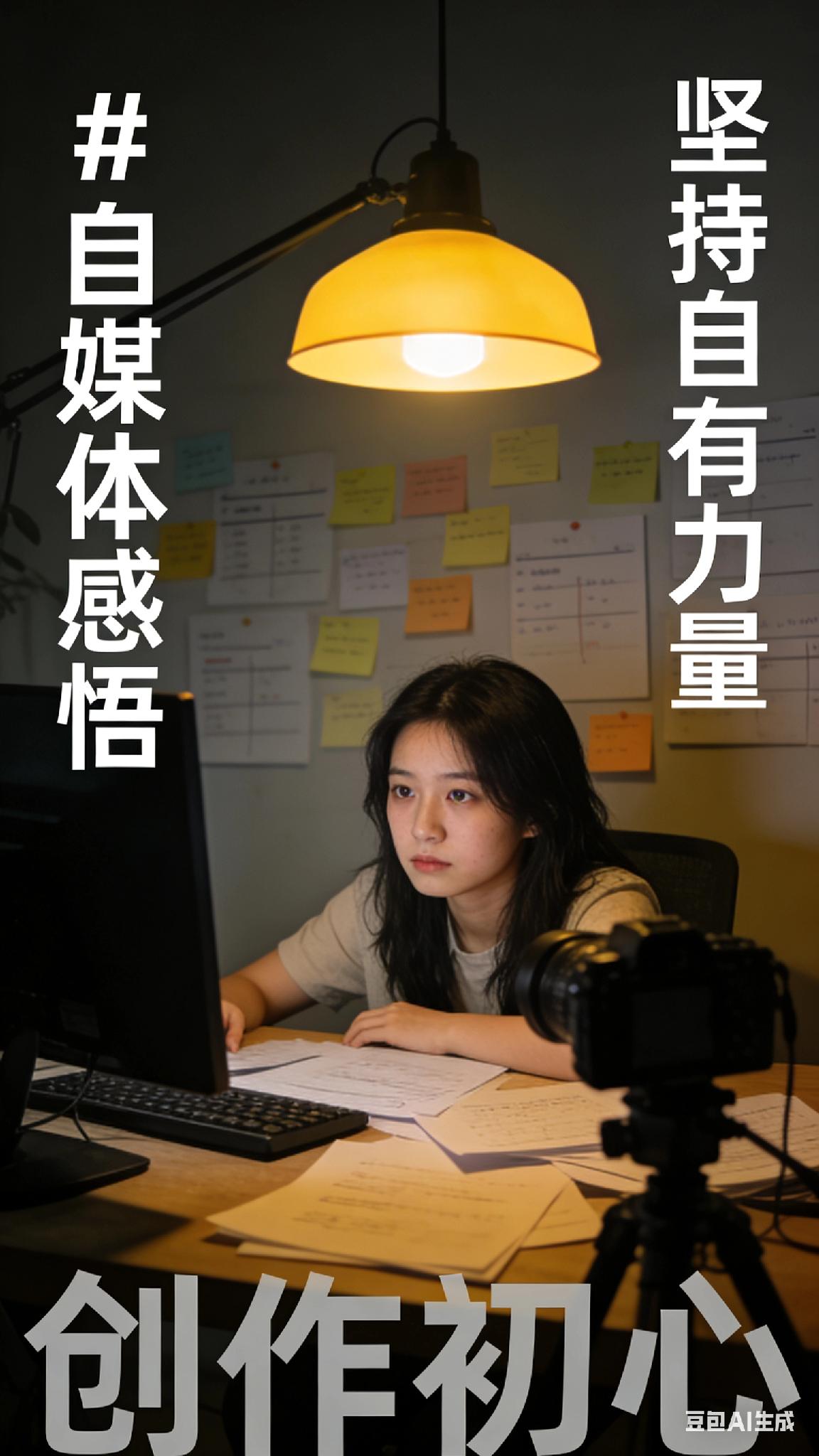 可转念一想，热爱不该被流量和收益绑架。每一次创作都是自我沉淀，每一次坚持都是悄悄