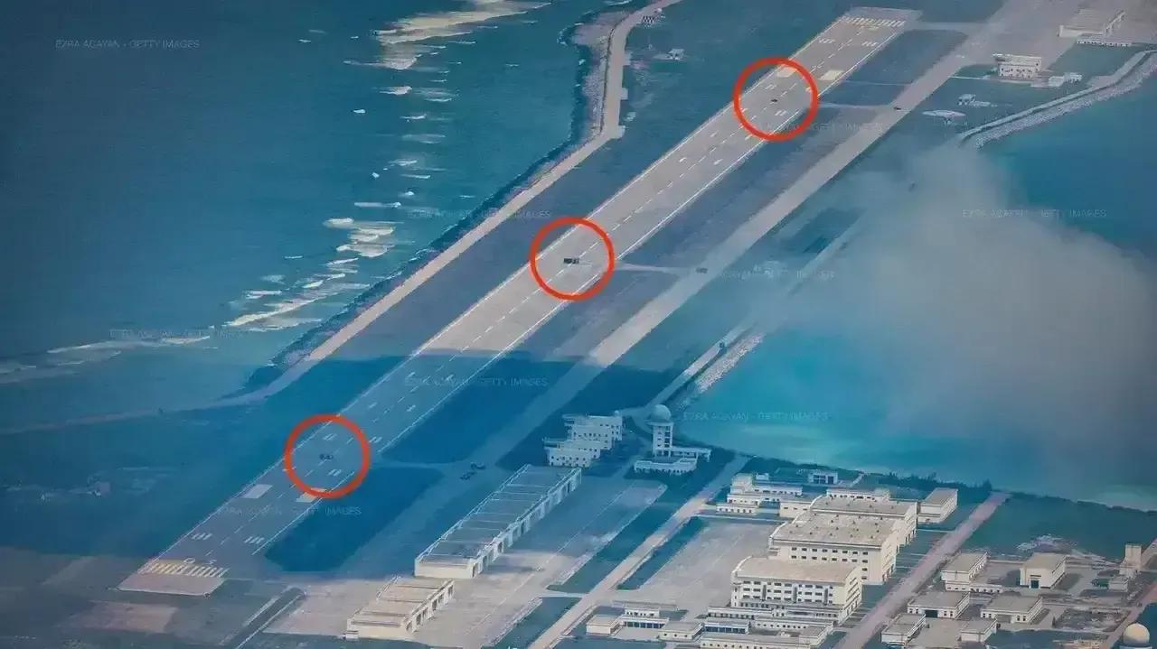 美媒:中国用大客车截断飞机跑道太不专业了！中国为什么要用大客车将南海岛礁机场的跑