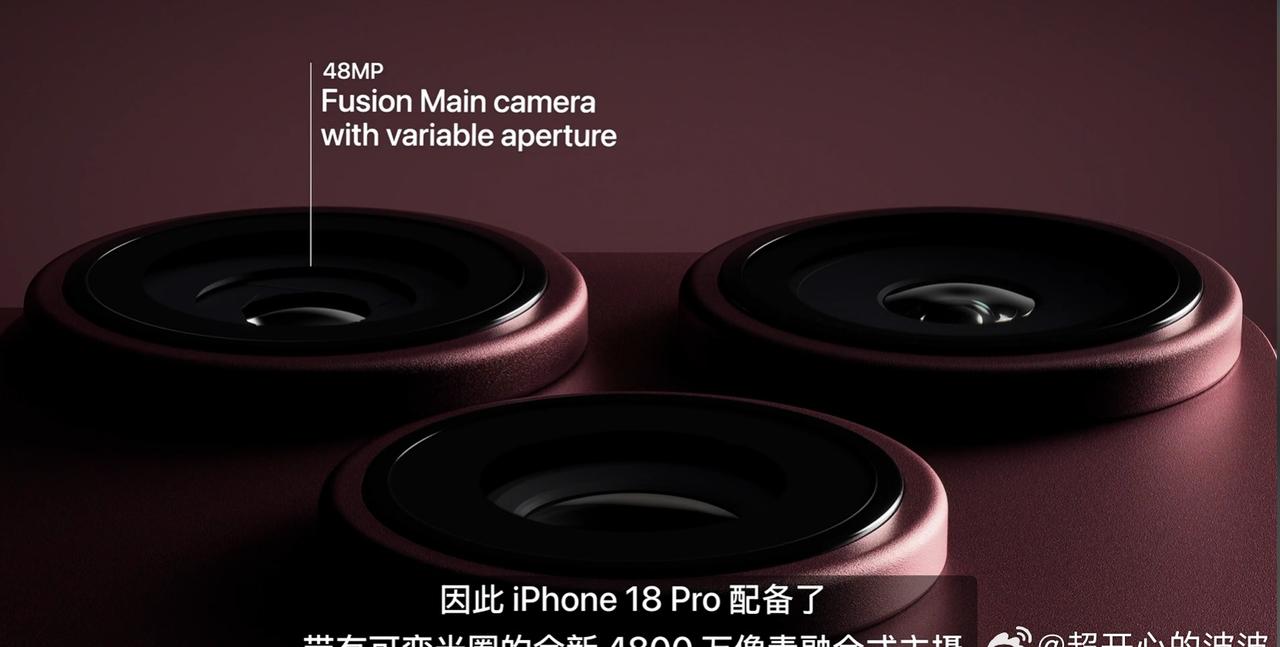 经过挤牙膏后终于推出 可变光圈，我相信今年iPhone的摄影又会落国内手机一大截