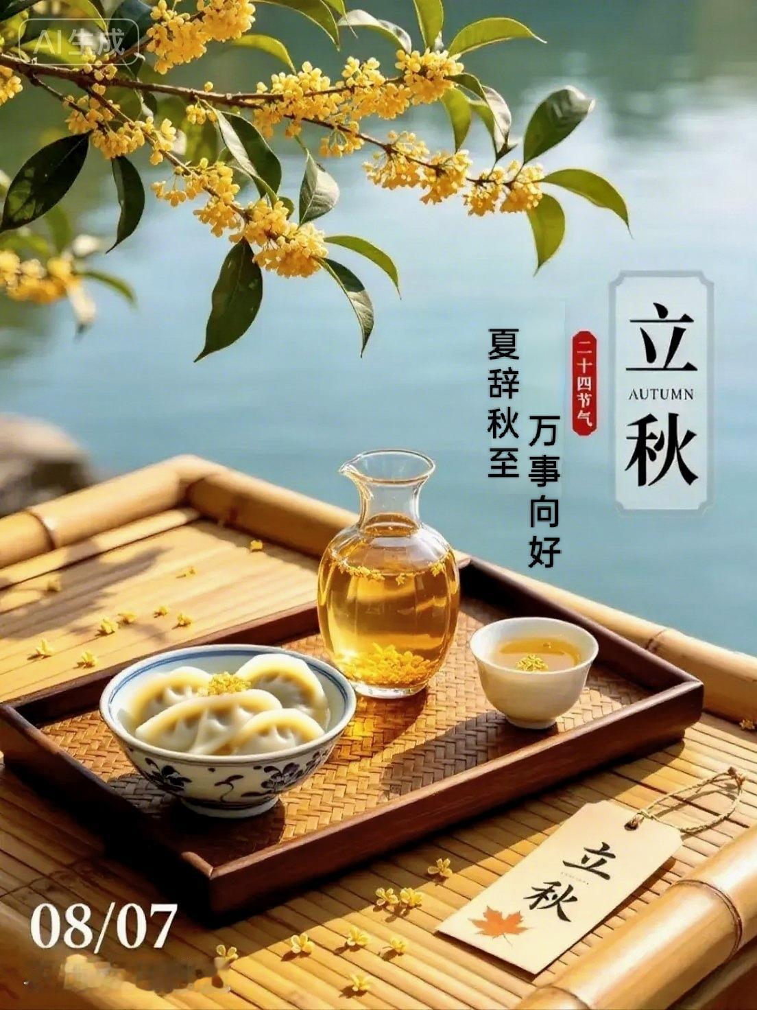 🍂明日立秋｜19点42分交节
入伏吃面条🍜 立秋吃饺子🥟
立秋贴秋膘，饺子