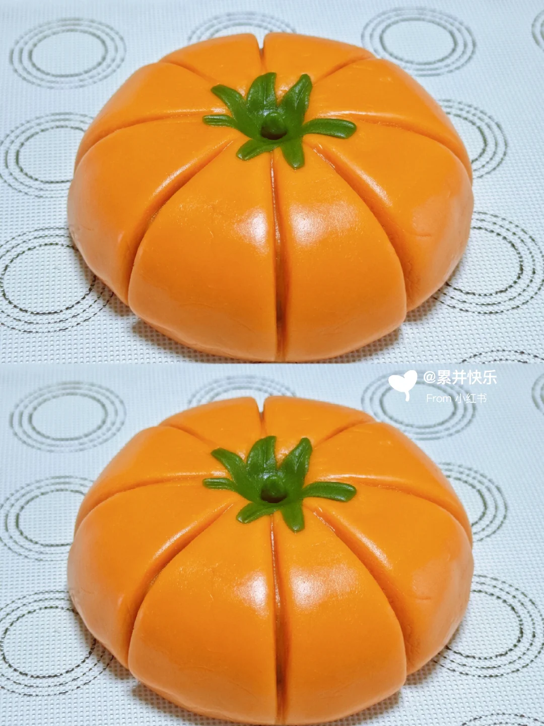 你们要的大南瓜月饼丨不用模具我做出来啦❗