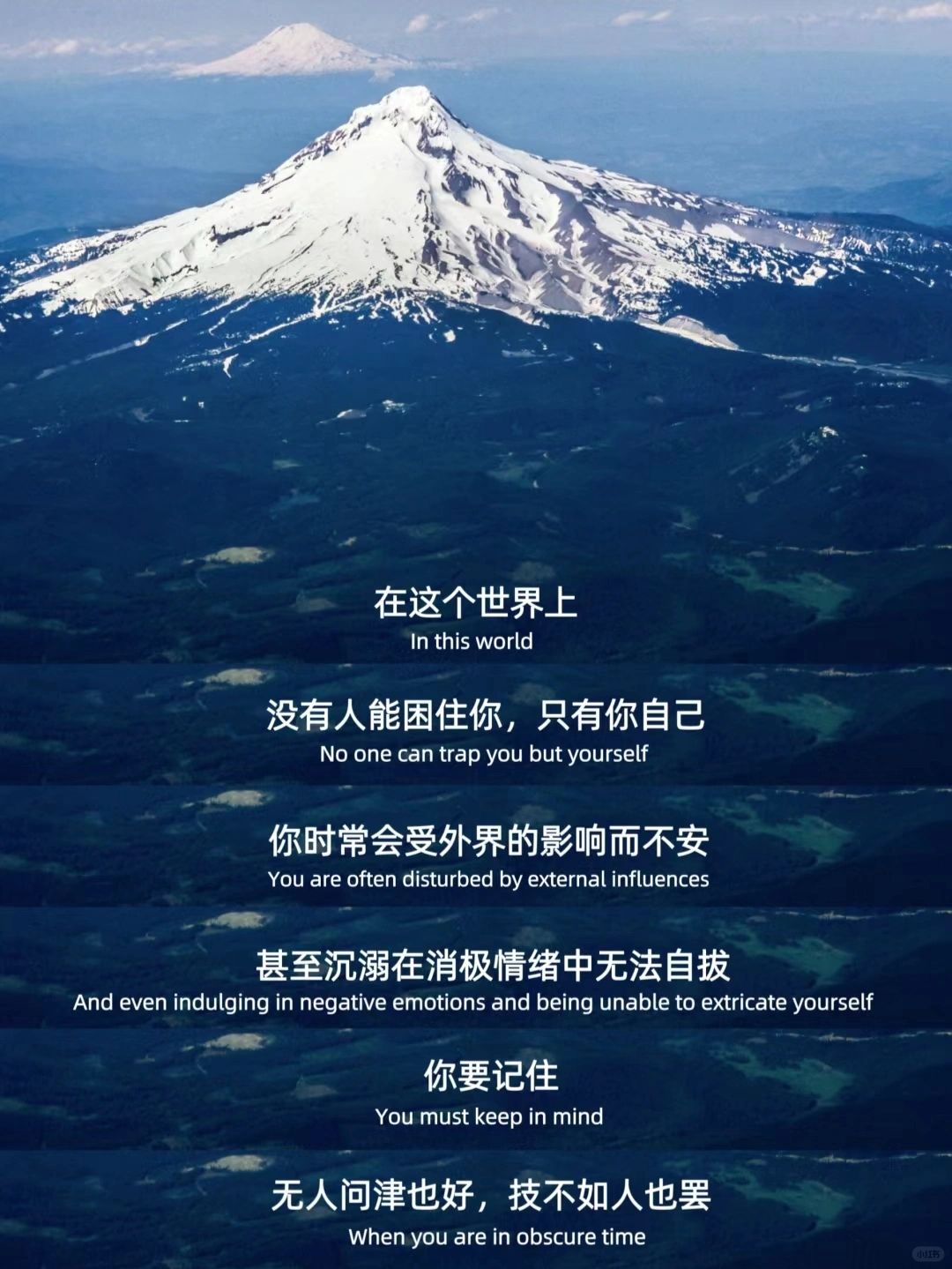 突然被这段话治愈了