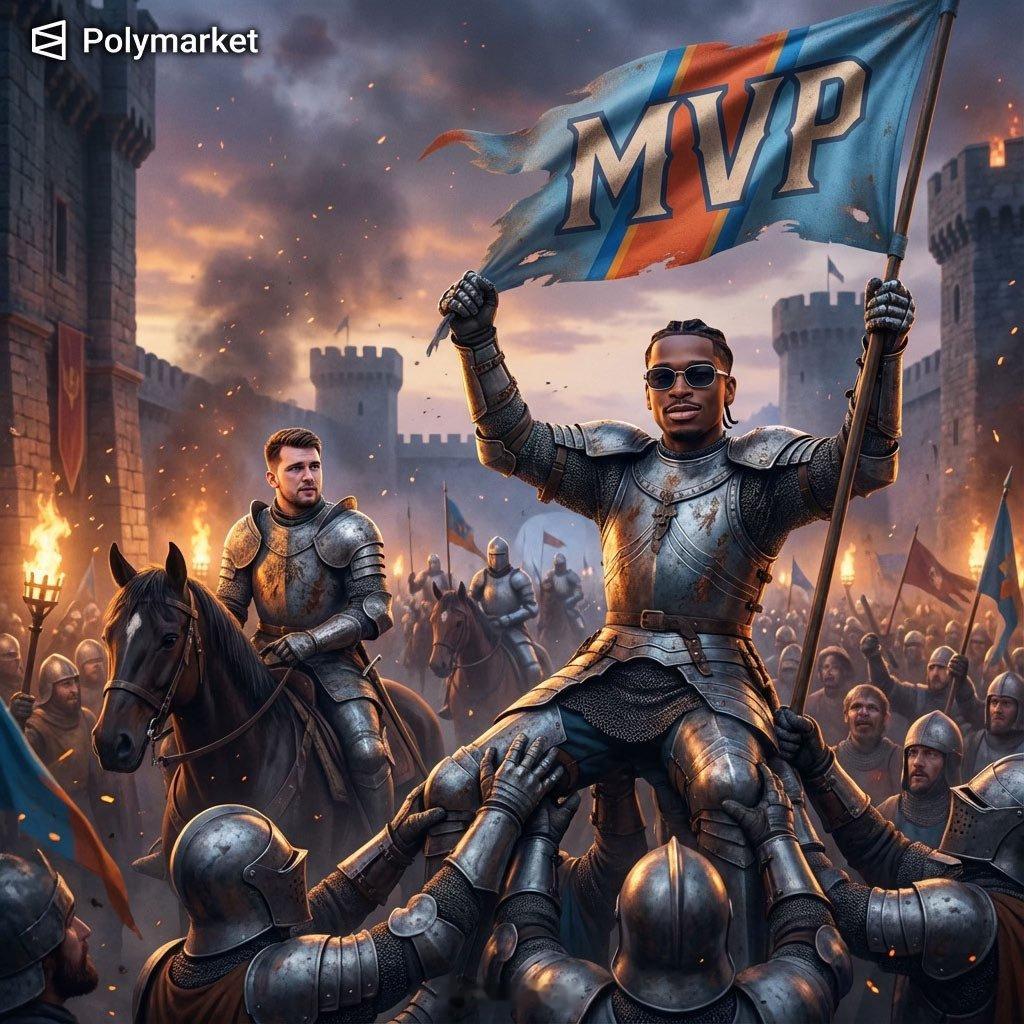 预测平台Polymarket将亚历山大夺MVP的概率提至80%，卢卡10%，约基