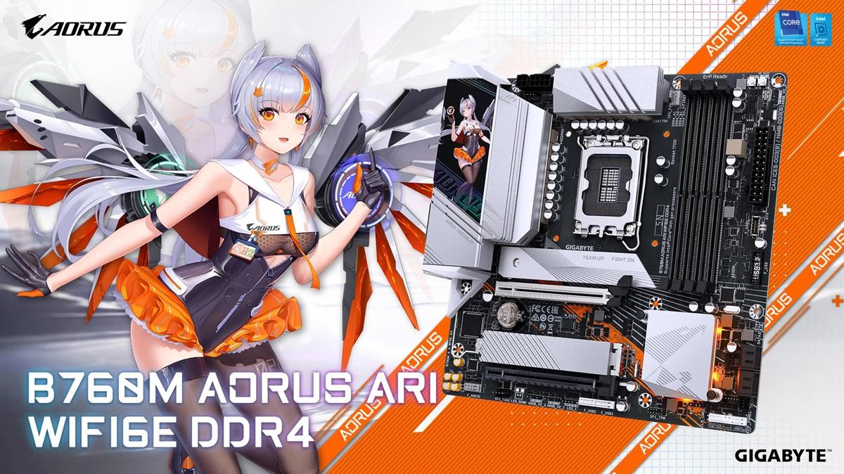 【技嘉推出B760M AORUS ARI WIFI6E DDR4】日前，技嘉宣布