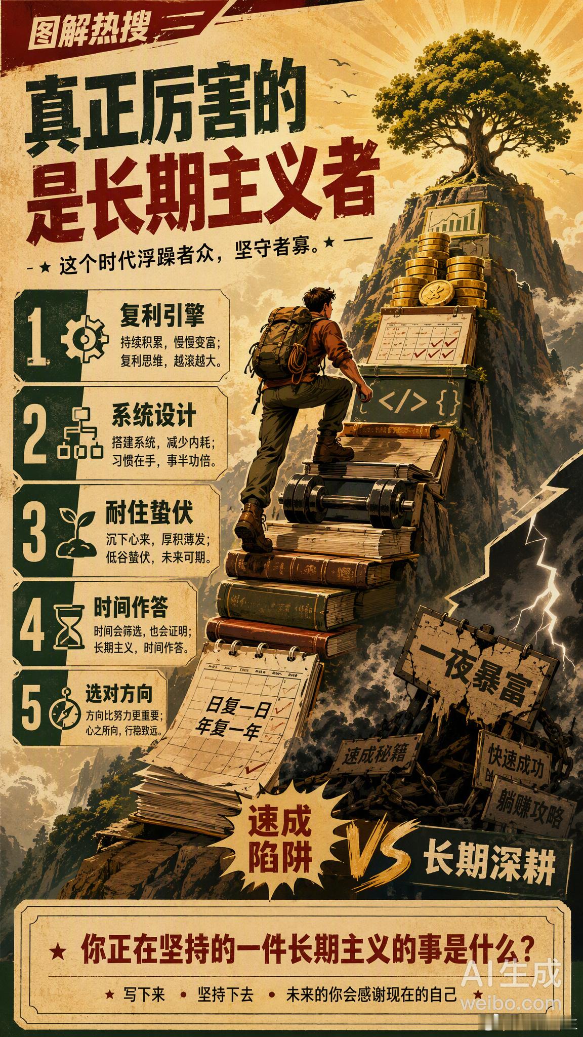 真正厉害的是长期主义者最近这个话题又火了，但这次大家的讨论变了——不再是“要不要