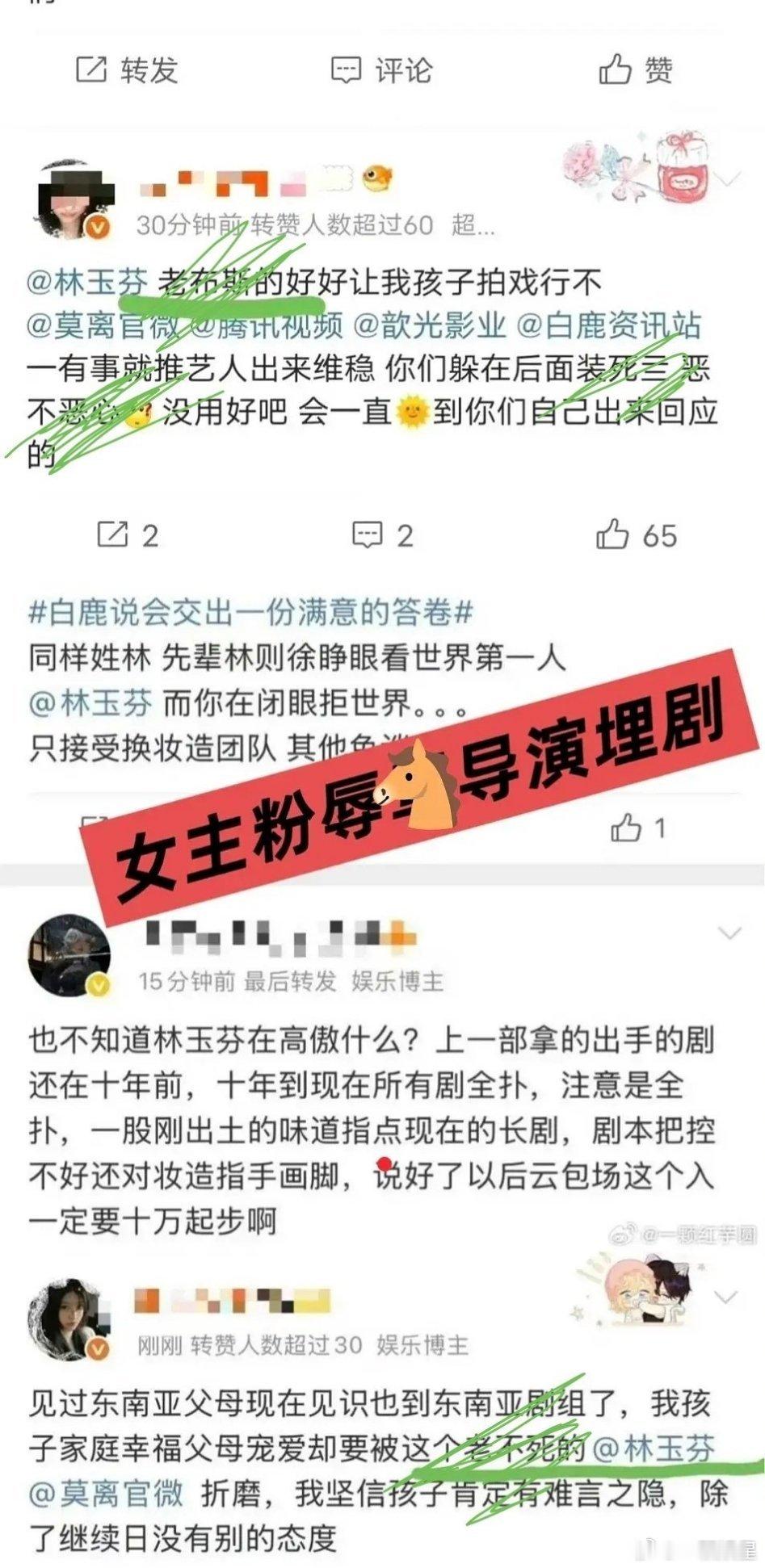 原来埋剧咖另有其人，老鹿粉25年就开始了，🐴林导的言语真的叹为观止～ 