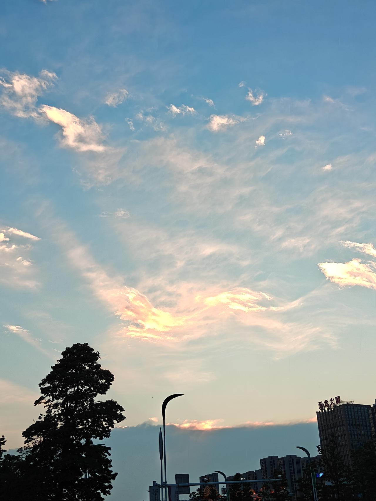 夏日生活打卡季暴风骤雨即将光临之前的夕阳红