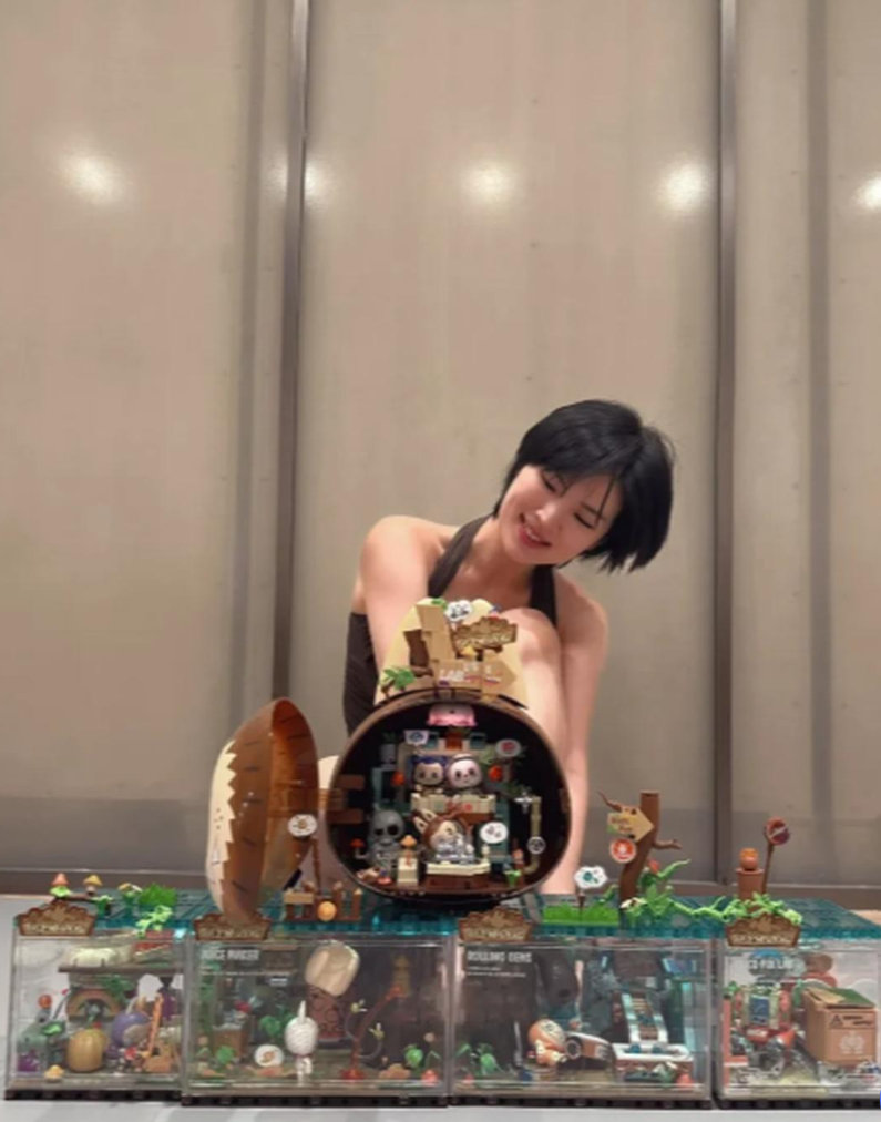 姚安娜晒出满屏泡泡玛特Labubu，这波潮玩收藏让圈内人都破防了吧！ ​​​