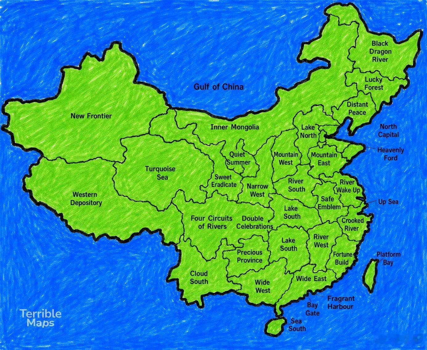 各省名基本是按“江河湖海+东西南北”组合而成，各省名称直接硬译成英文要怎么说？整