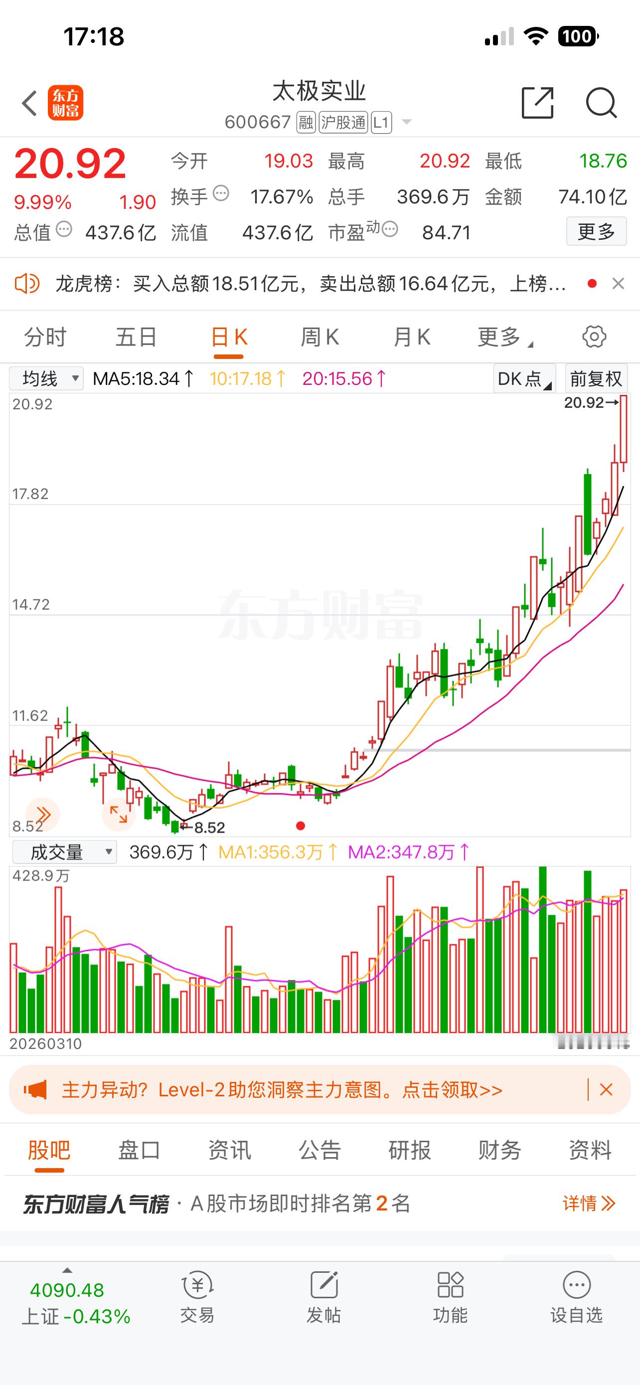 “太极实业：先进封装技术落地，双平台覆盖海内外存储芯片”据财经前沿消息，摩根士丹