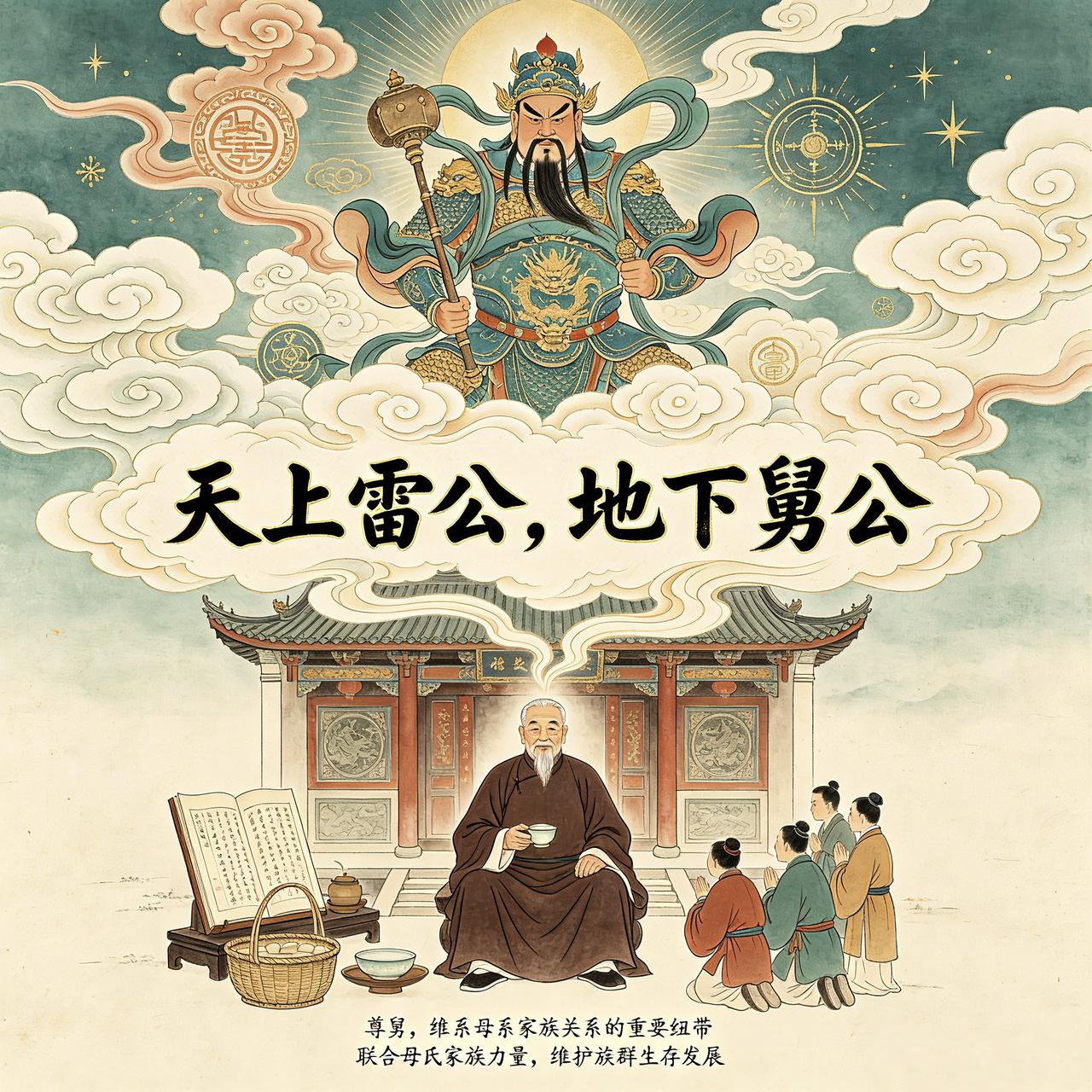 客家人觉得，“天大地大，舅公(舅舅)为大”。舅公在家族中拥有很高的权威，地位堪比
