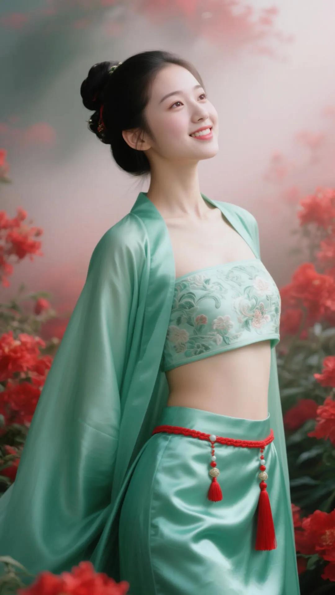 “古风少女，花间笑语”🌸💃🏻