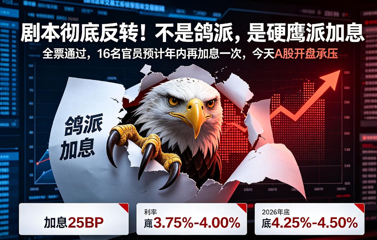 剧本彻底反转！美联储鹰派加息落地，今日A股走势定调
 
风险提示：本文仅为市场宏