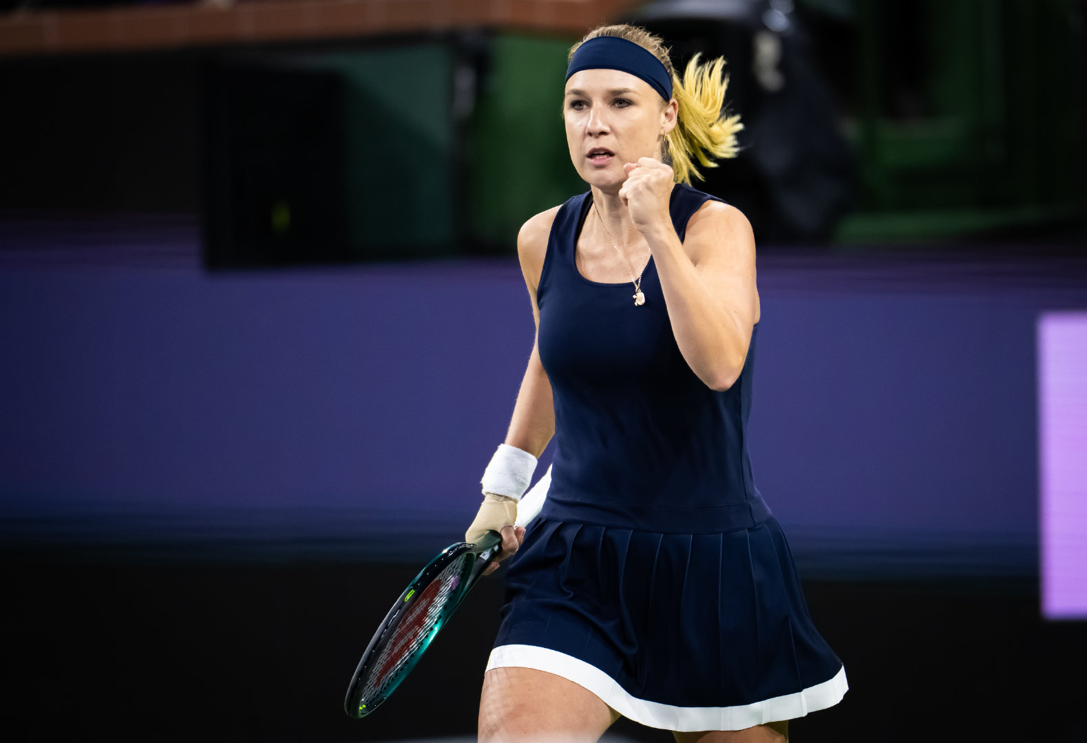 WTA1000迈阿密站首轮，布林科娃以3-6 6-1 6-3逆转肯宁，接下来将迎