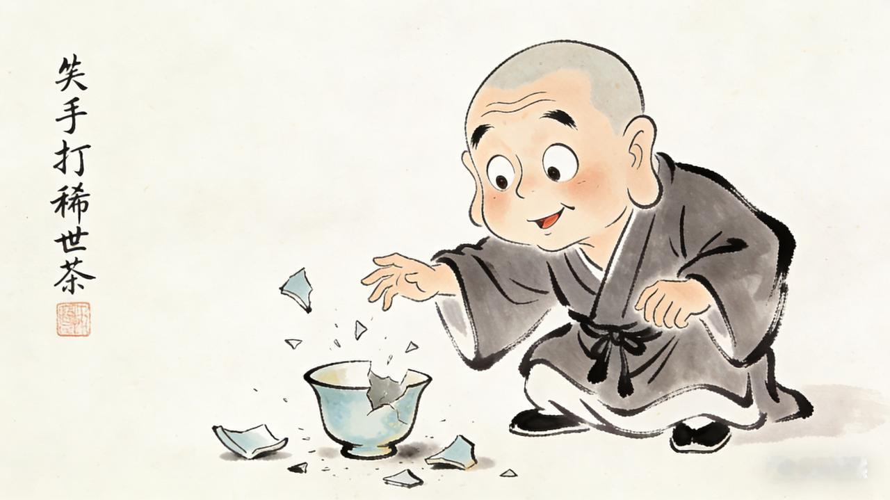 放下不是忘记，而是想起不再痛
蔡志忠：《茶杯禅理》
 
一休禅师有一天不小心，打