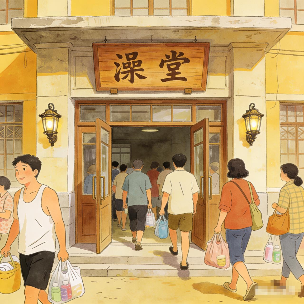 澡堂里的尴尬事，几十年后还记忆犹新。

那是上世纪八十年代，高中毕业后，独自北上