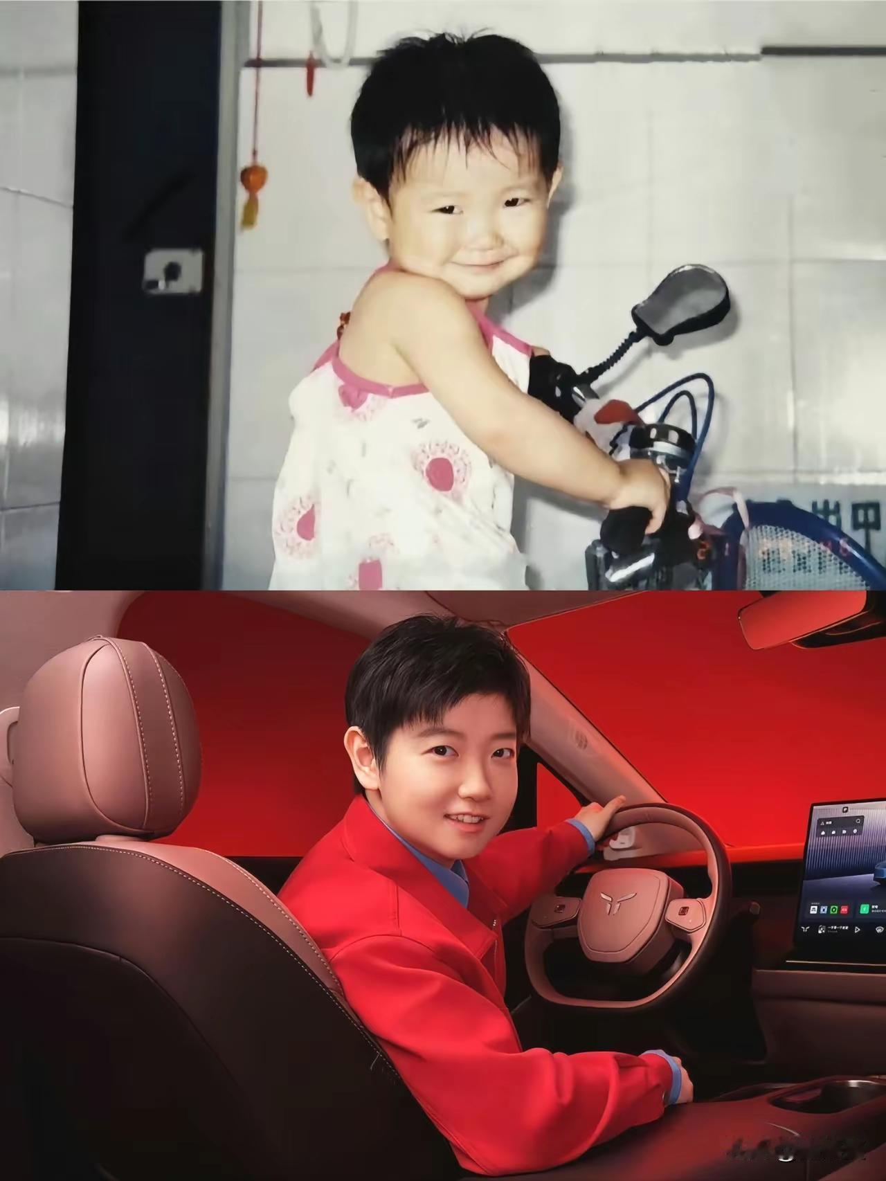 等比例长大的孙颖莎
小电摩换成红旗啦！

你就像红旗的品牌车
瞬间映红世界啦！