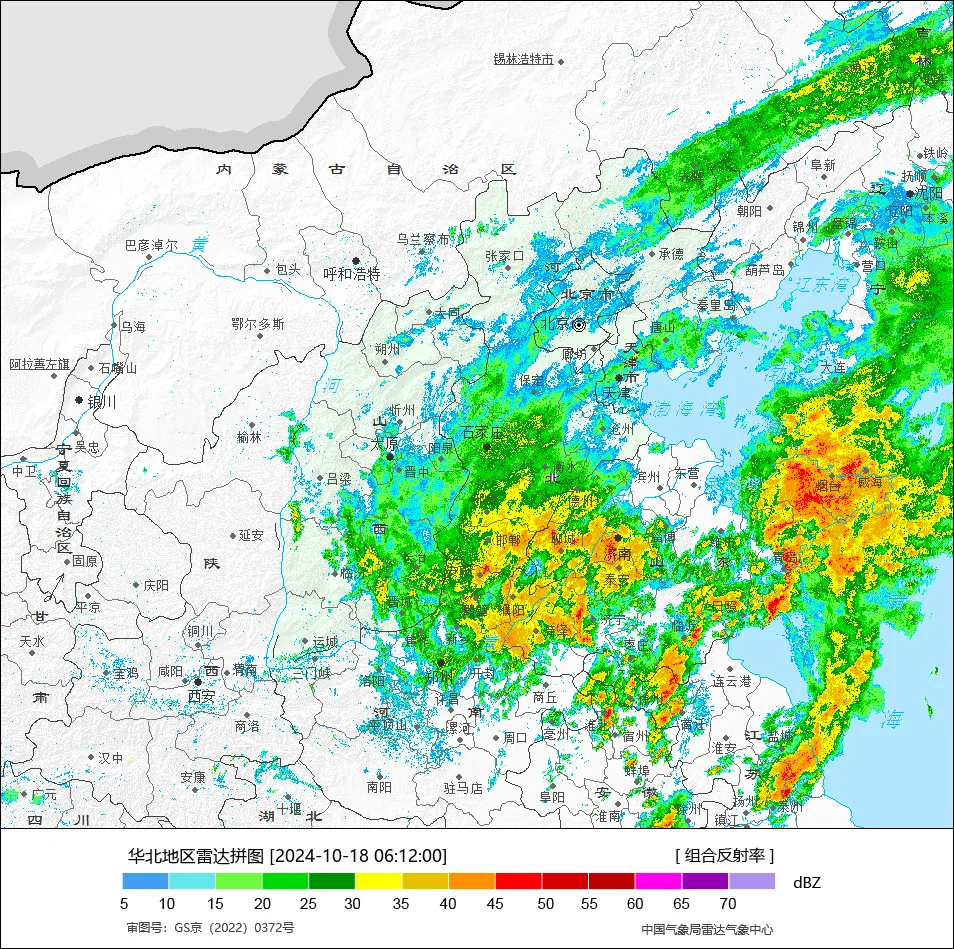 降雨不及预期，今天降水也很弱「10.18」