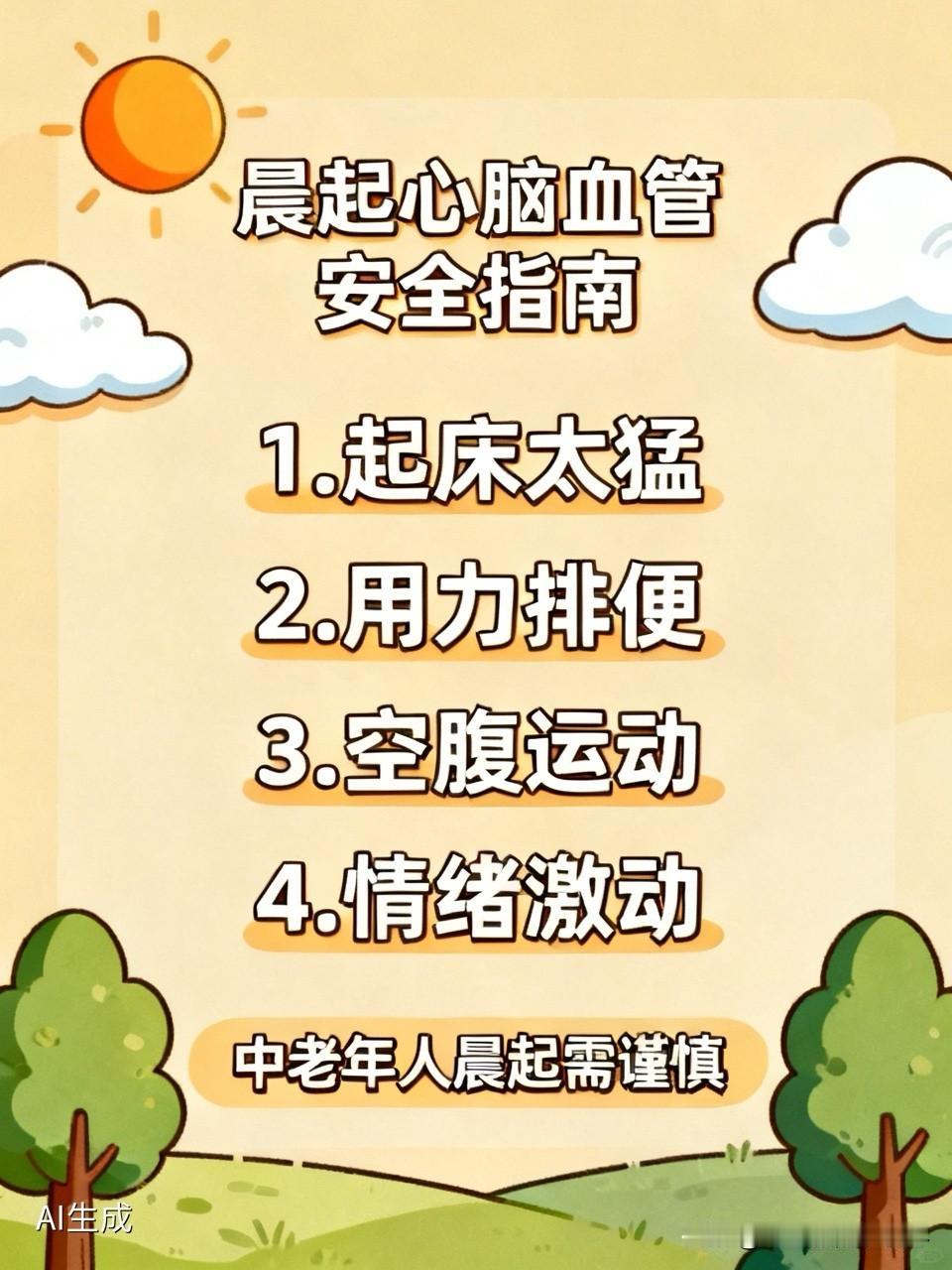 咱们常说“一日之计在于晨”，但对于60岁以上的中老年人来说，清晨其实也是心脑血管