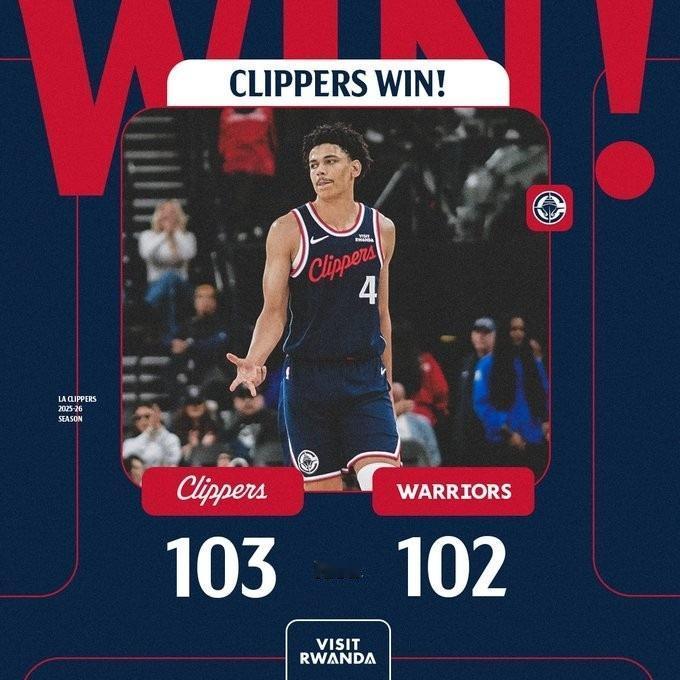 年 1 月 6 日勇士客场 102-103 惜败快船后，将开启连续 8 个主场的