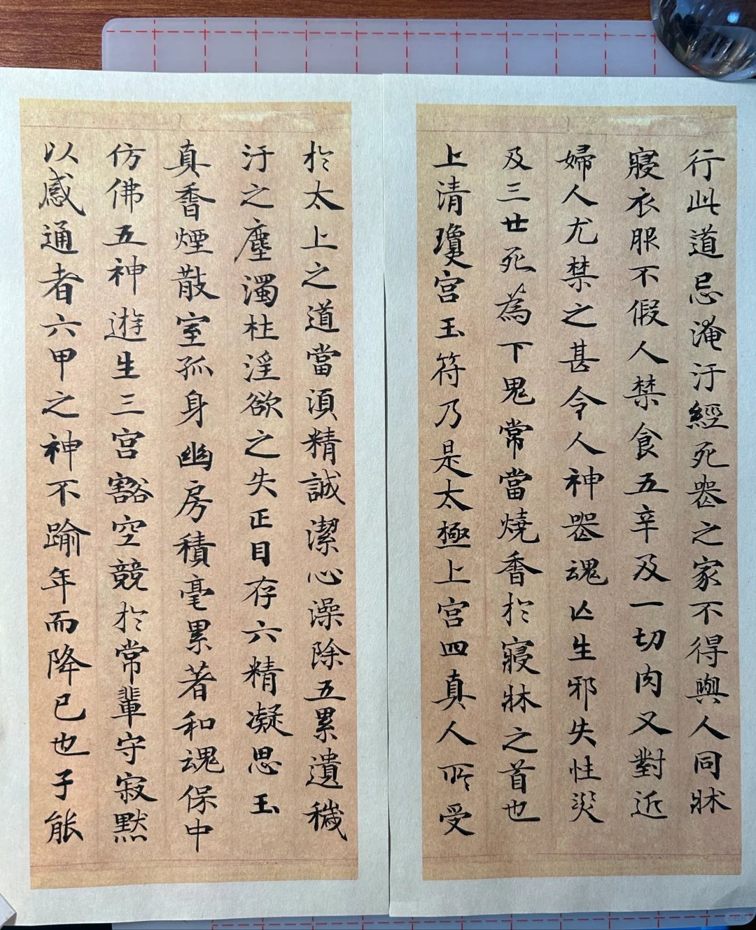 书法日课分享|灵飞经班的第一次通临❤