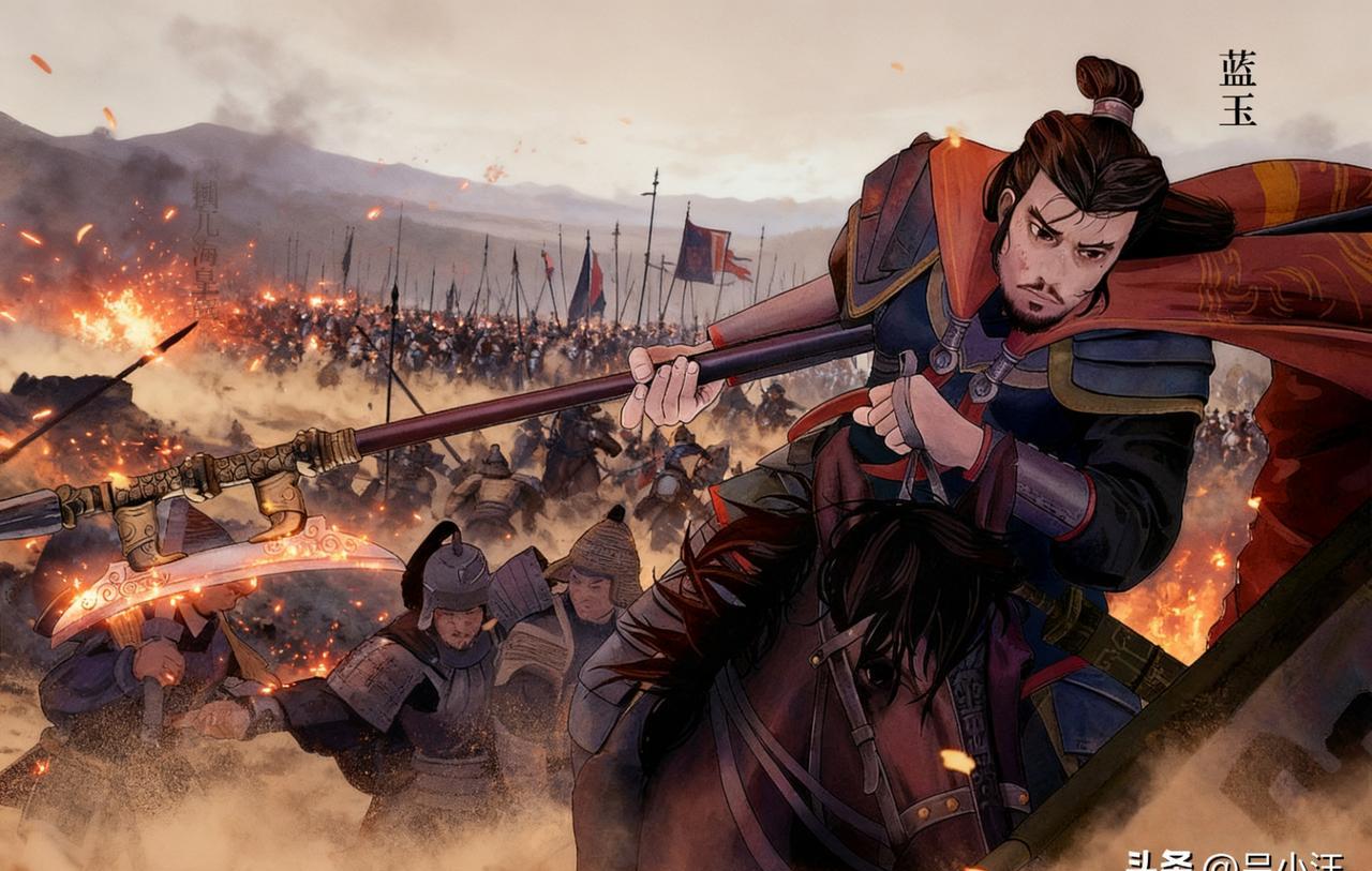 人人都以为蓝玉是靠姐夫常遇春上位的狠人。
可真要翻开他的人生，你会发现这人从定