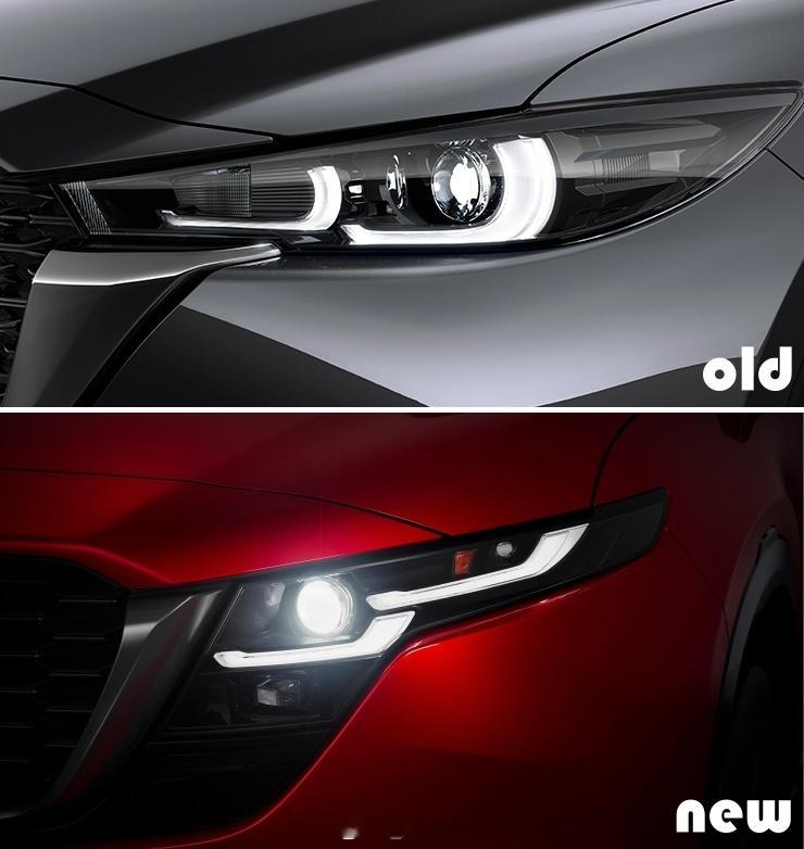 新老马自达CX-5车灯对比 【车型对比】新老马自达CX-5前灯 & 尾灯对比，大