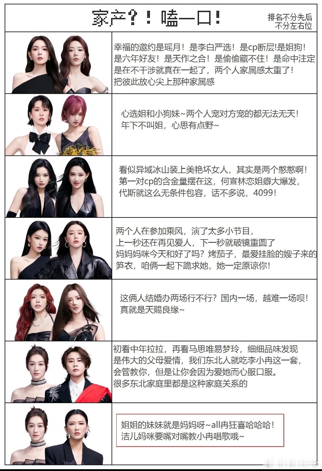 曝浪姐大热姐姐cp恋情曝浪姐大热姐姐cpbe 曝浪姐大热姐姐cp恋情看看吧 