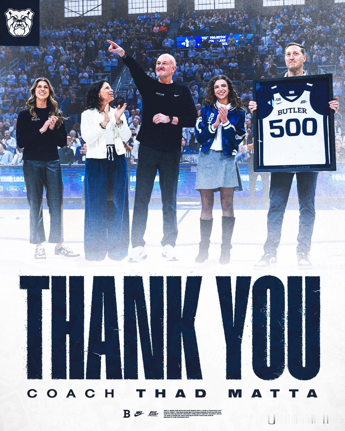 巴特勒主帅Thad Matta宣布退休，但将留下来担任特别助理，执教生涯21个赛