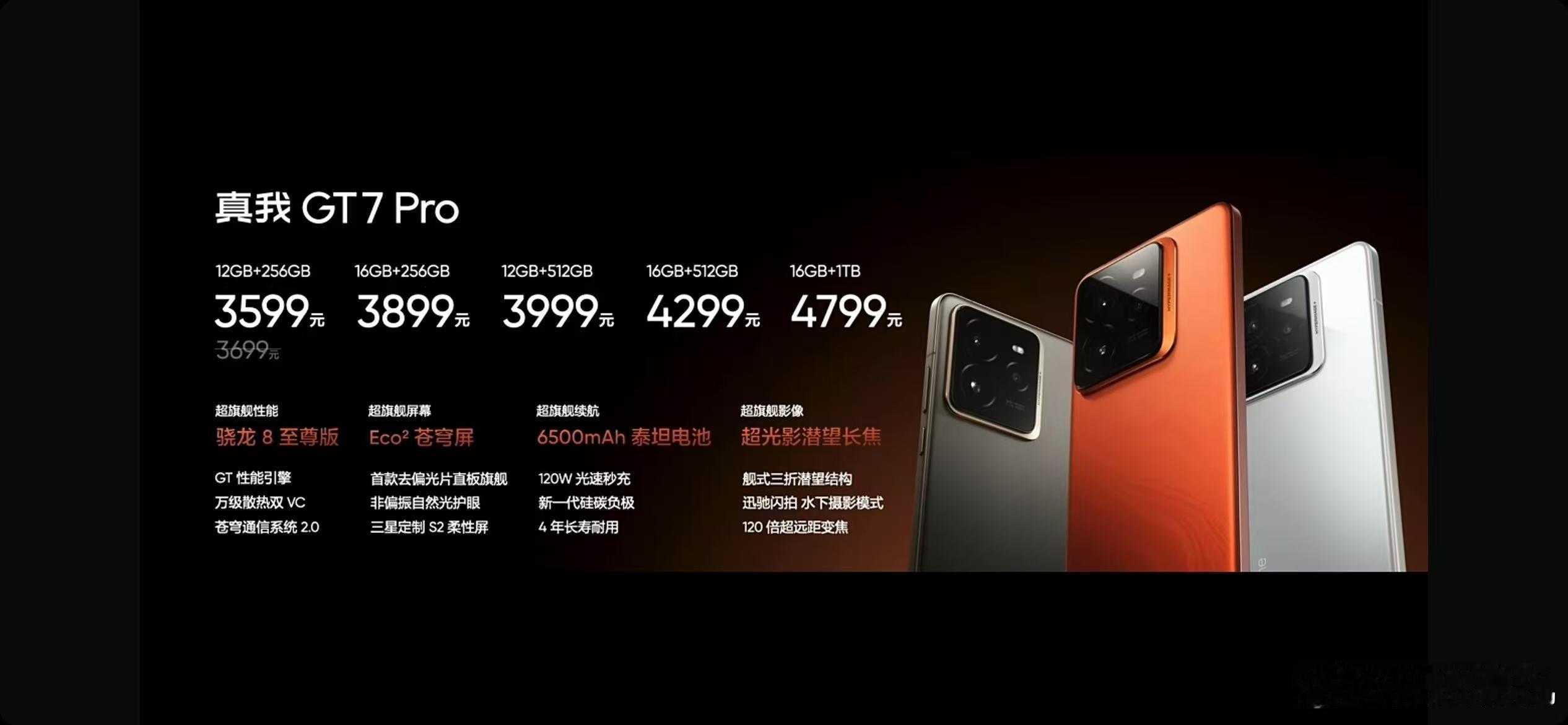 3599元你能买到什么样的旗舰？骁龙8至尊版+6500mAh电池 120W快充+