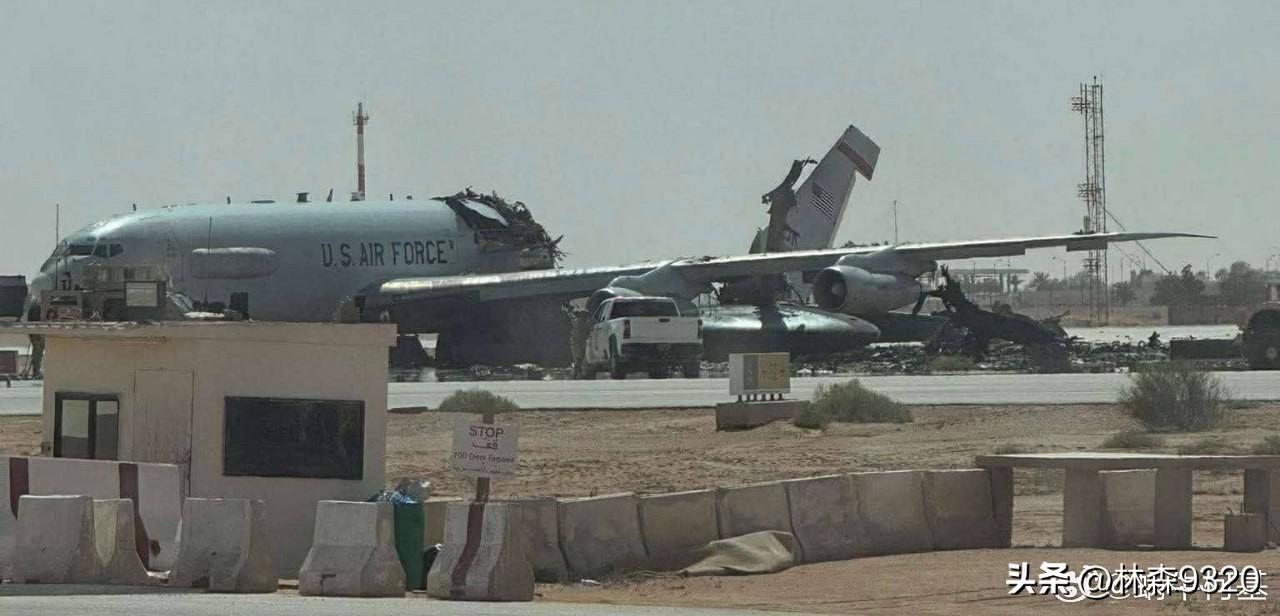美帝E-3G预警机在沙特苏丹王子基地被伊朗拦腰斩断！这是E-3历史上第一次被敌方