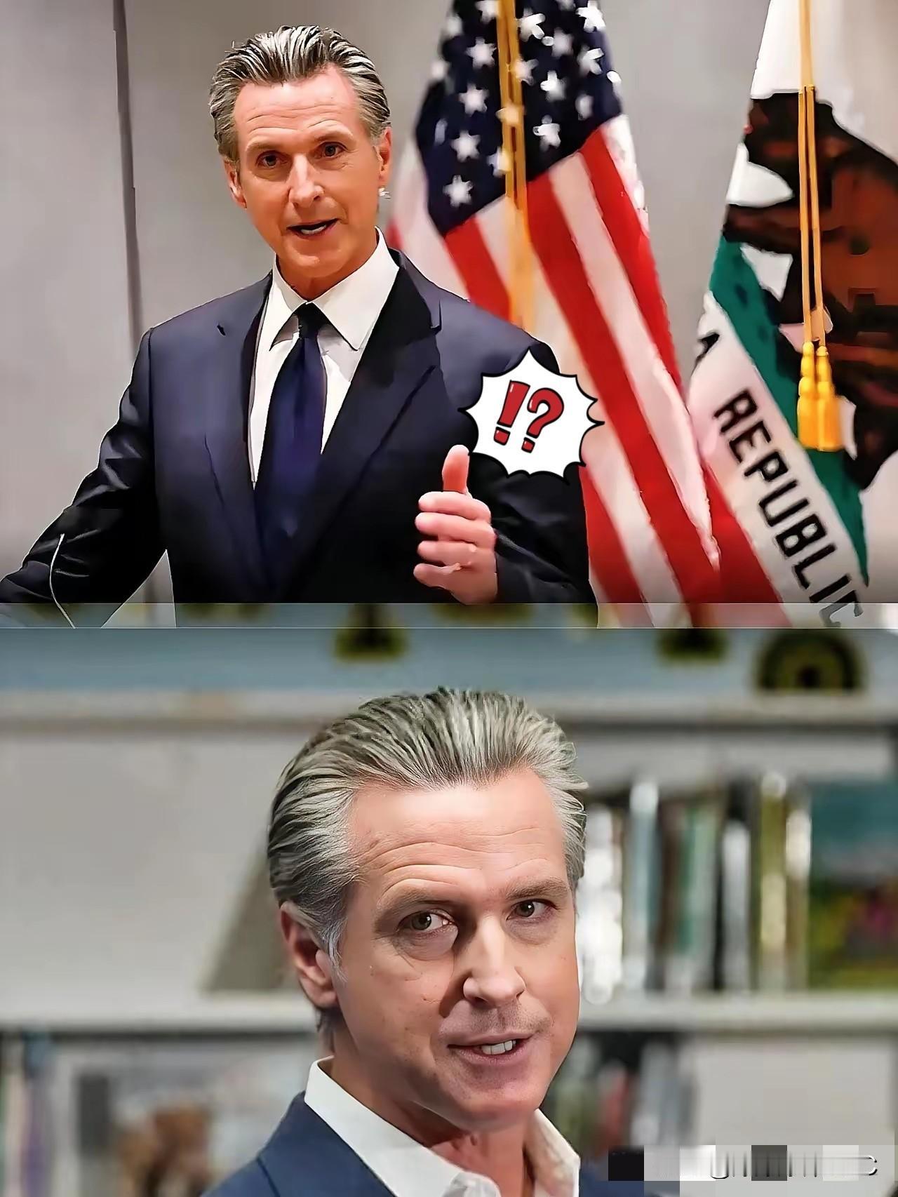 刷到个新闻，差点没笑出声

加州州长纽森发了一段视频，与全球贸易伙伴进行沟通。