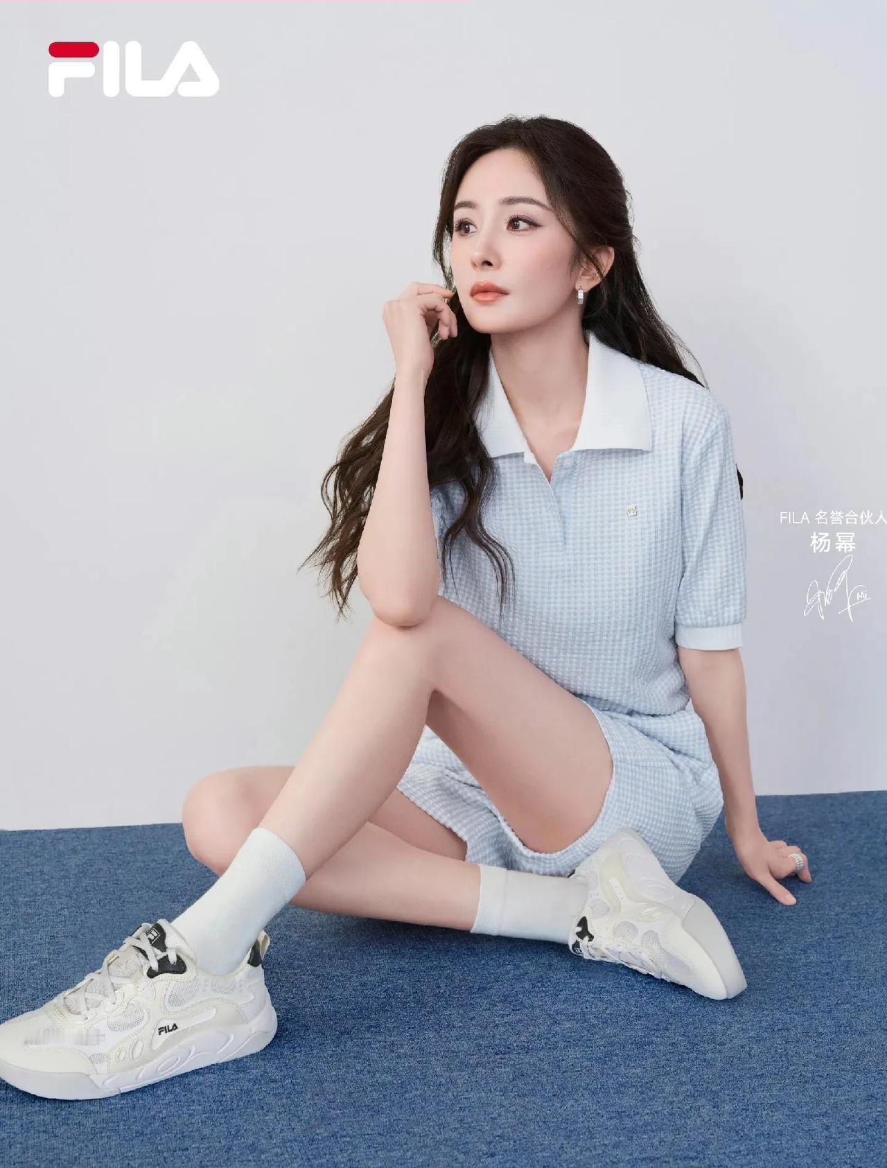 @杨幂 最新～OOTD~@FIlA [比心]