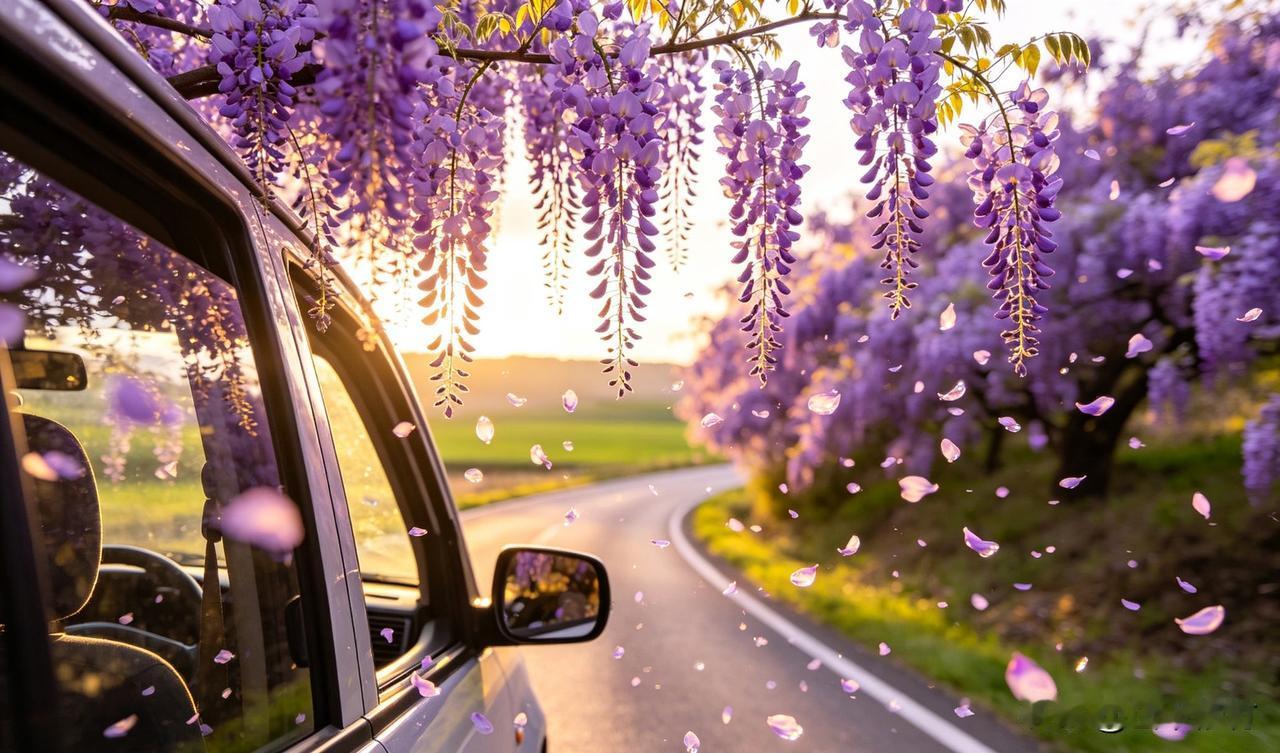 车轮碾过三月的风，窗外的风景便有了流动的模样。不必追赶既定的行程，只顺着心意驶向