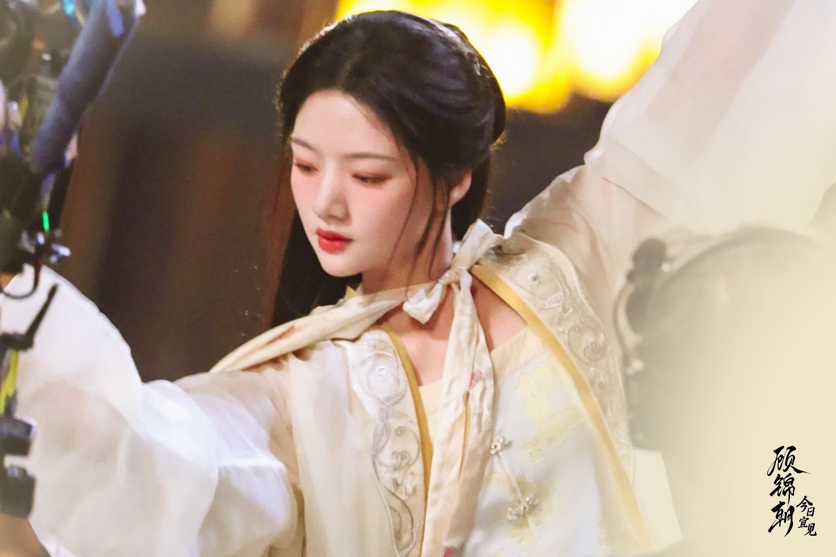 新造型任敏 《良陈美锦》白衣+披风 跳舞 ​​​